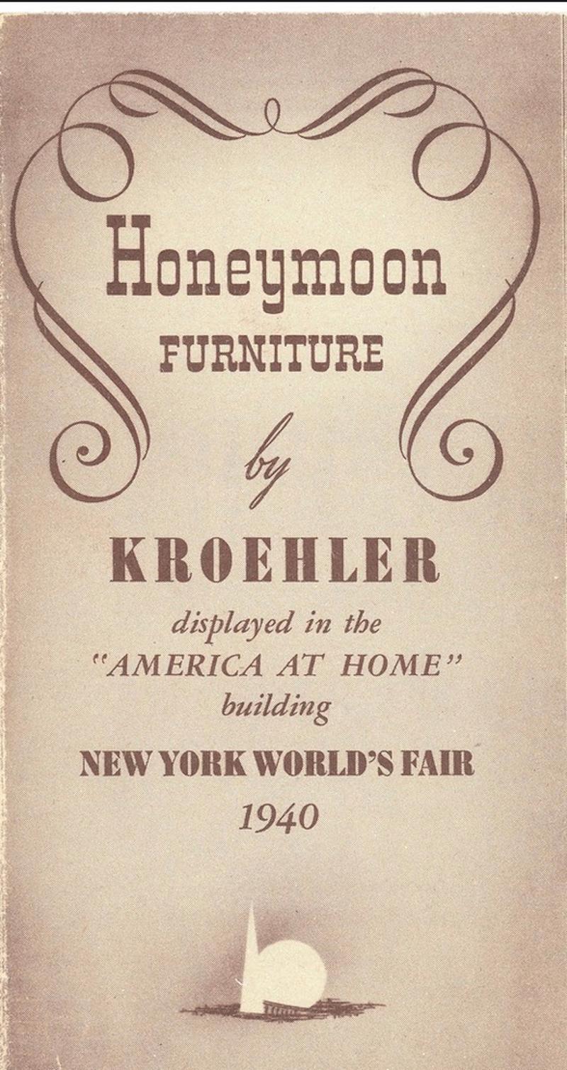Commode bicolore Gilbert Rohde 4041 Kroehler New York World''s Fair 1940 44 de long Bon état - En vente à BUNGAY, SUFFOLK