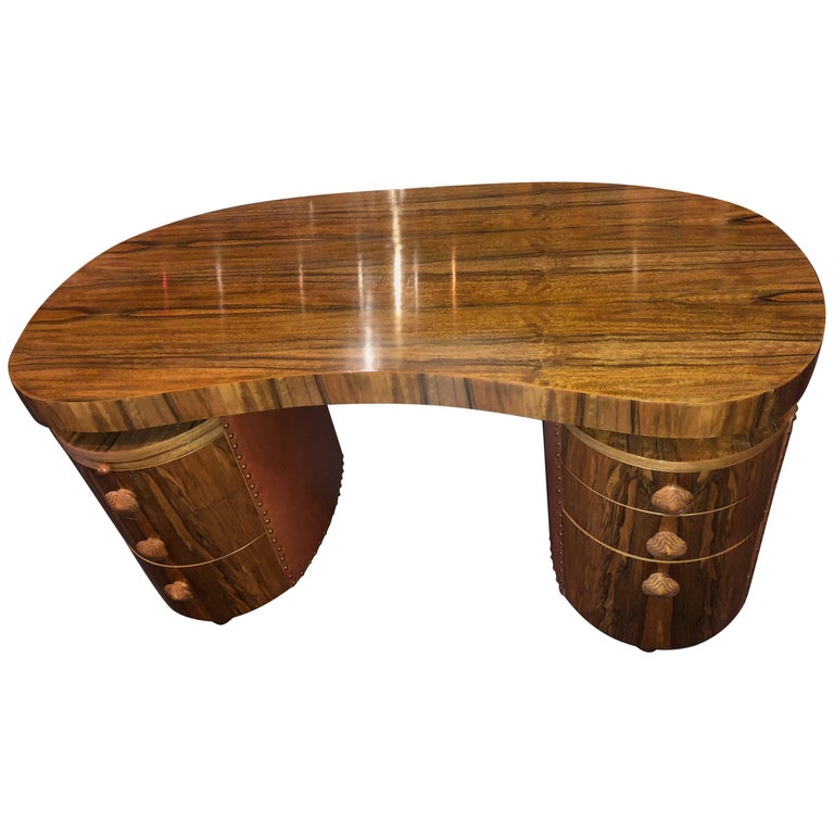 Gilbert Rohde For Herman Miller Amorphous Kidney Paldao Desk With Chair