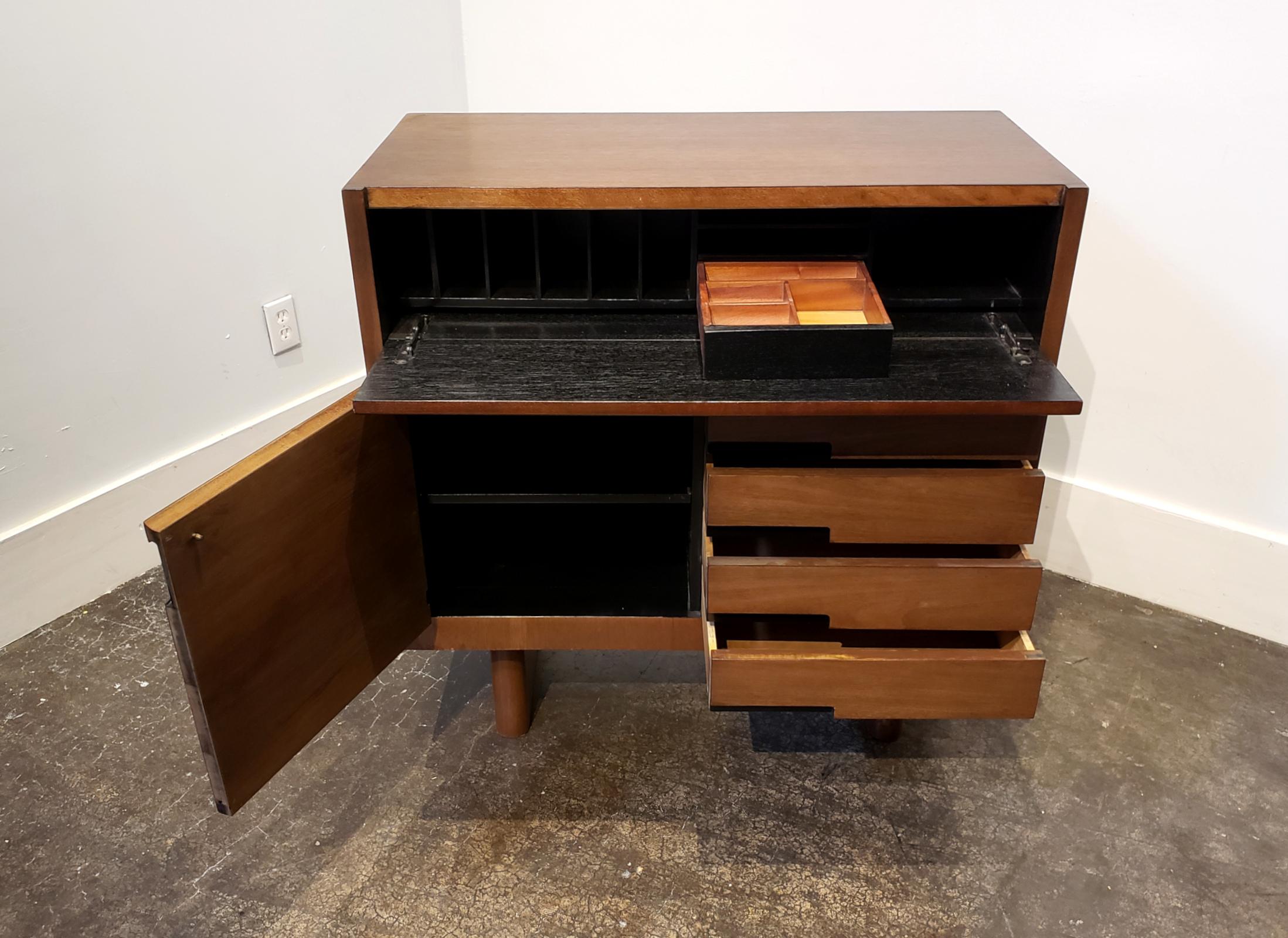 American Gilbert Rohde for Herman Miller Art Deco Cabinet Secretary