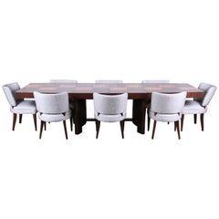 Gilbert Rohde for Herman Miller Art Deco Dining Set, Fully Restored