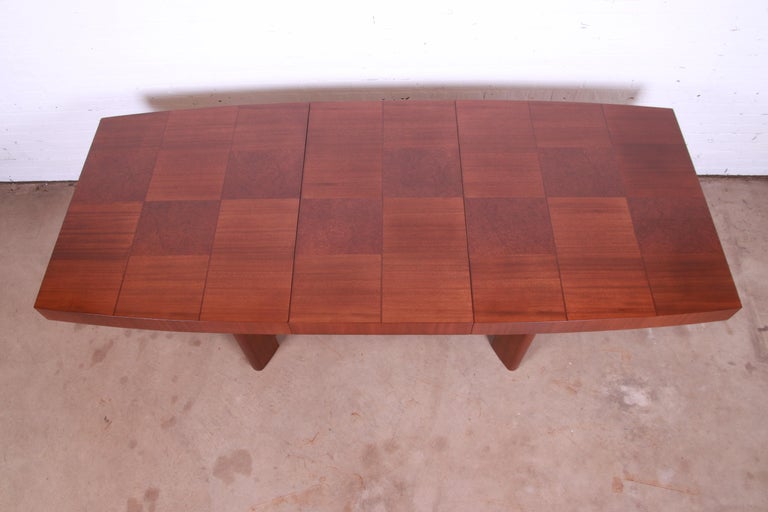 Gilbert Rohde for Herman Miller Art Deco Mahogany and Burl Dining Table, 1930s For Sale 2