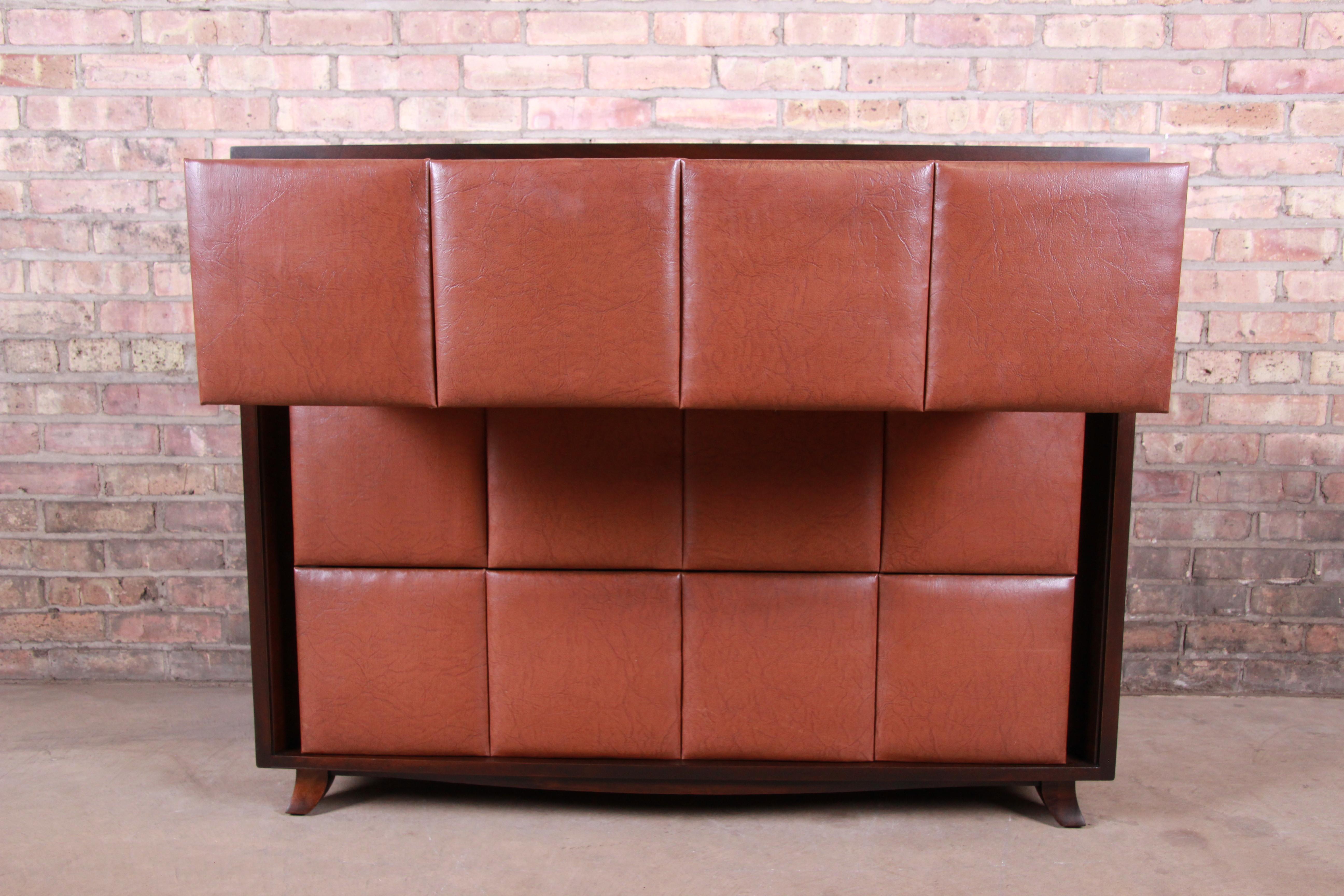 Mid-20th Century Gilbert Rohde for Herman Miller Bachelor Chest or Large Nightstand, Restored