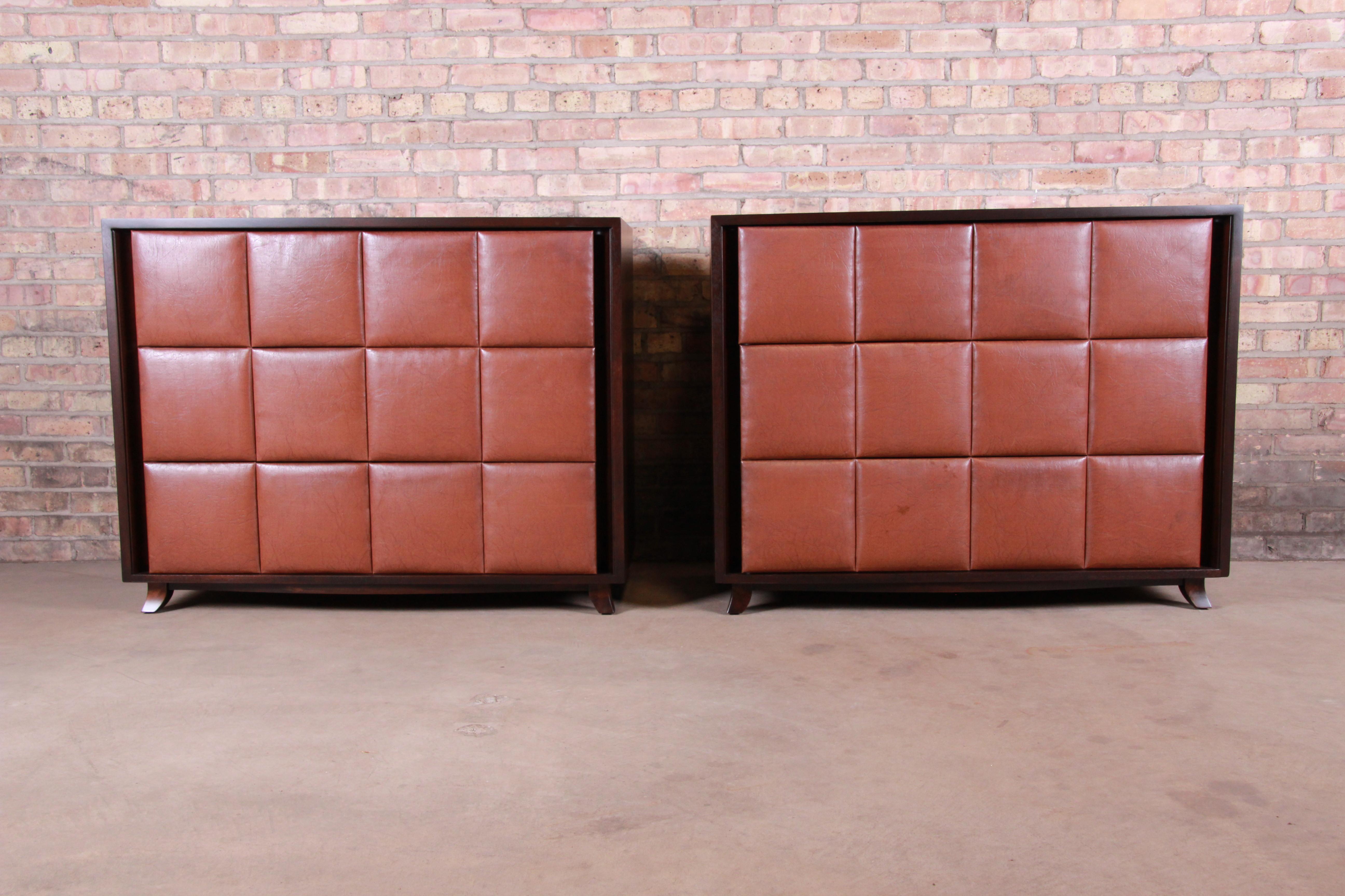 Art Deco Gilbert Rohde for Herman Miller Bachelor Chests or Large Nightstands, Restored