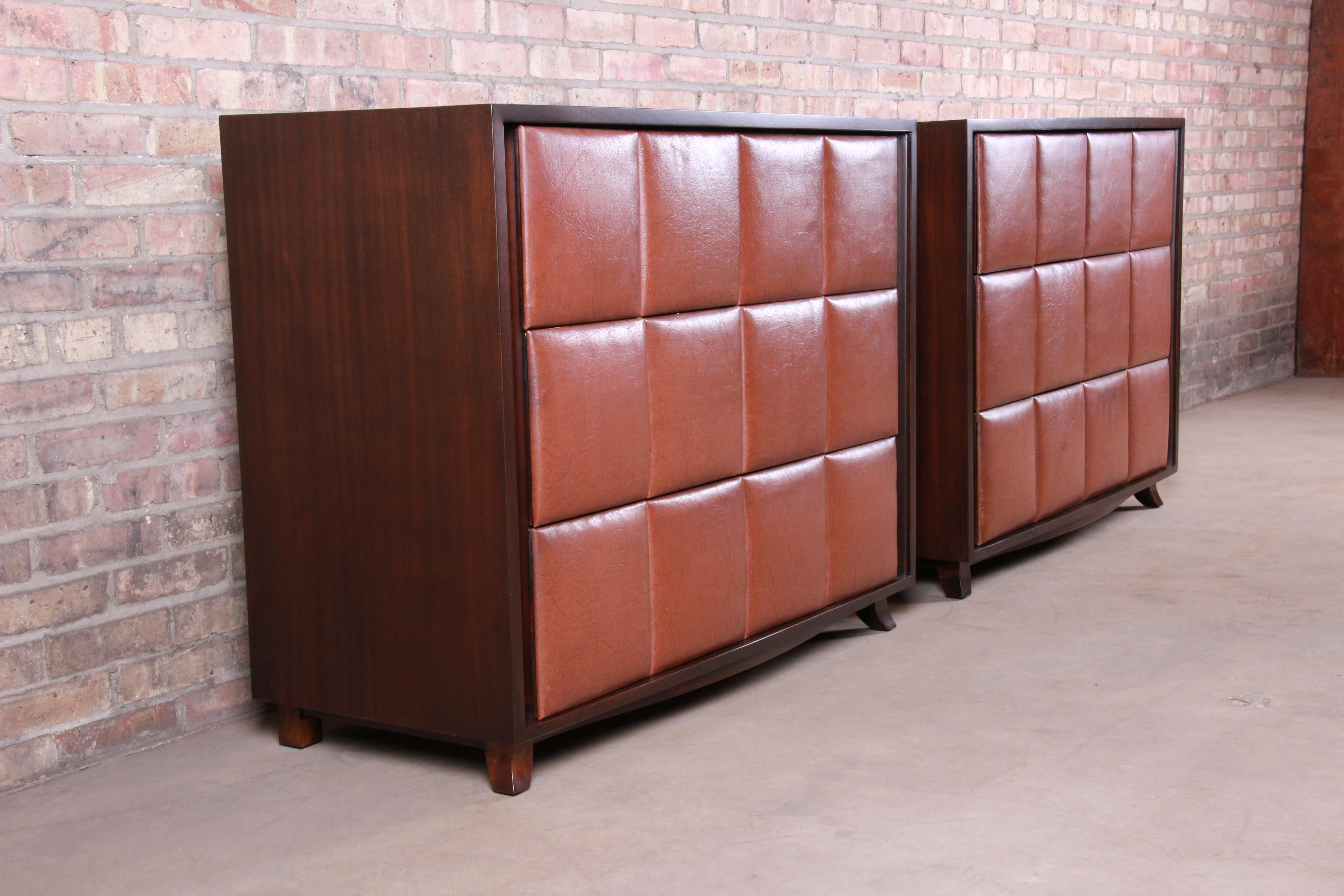 Gilbert Rohde for Herman Miller Bachelor Chests or Large Nightstands, Restored In Good Condition In South Bend, IN