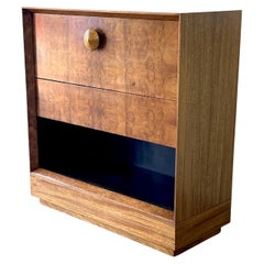 Gilbert Rohde for Herman Miller Burl Wood Art Deco Cabinet Secretary Desk