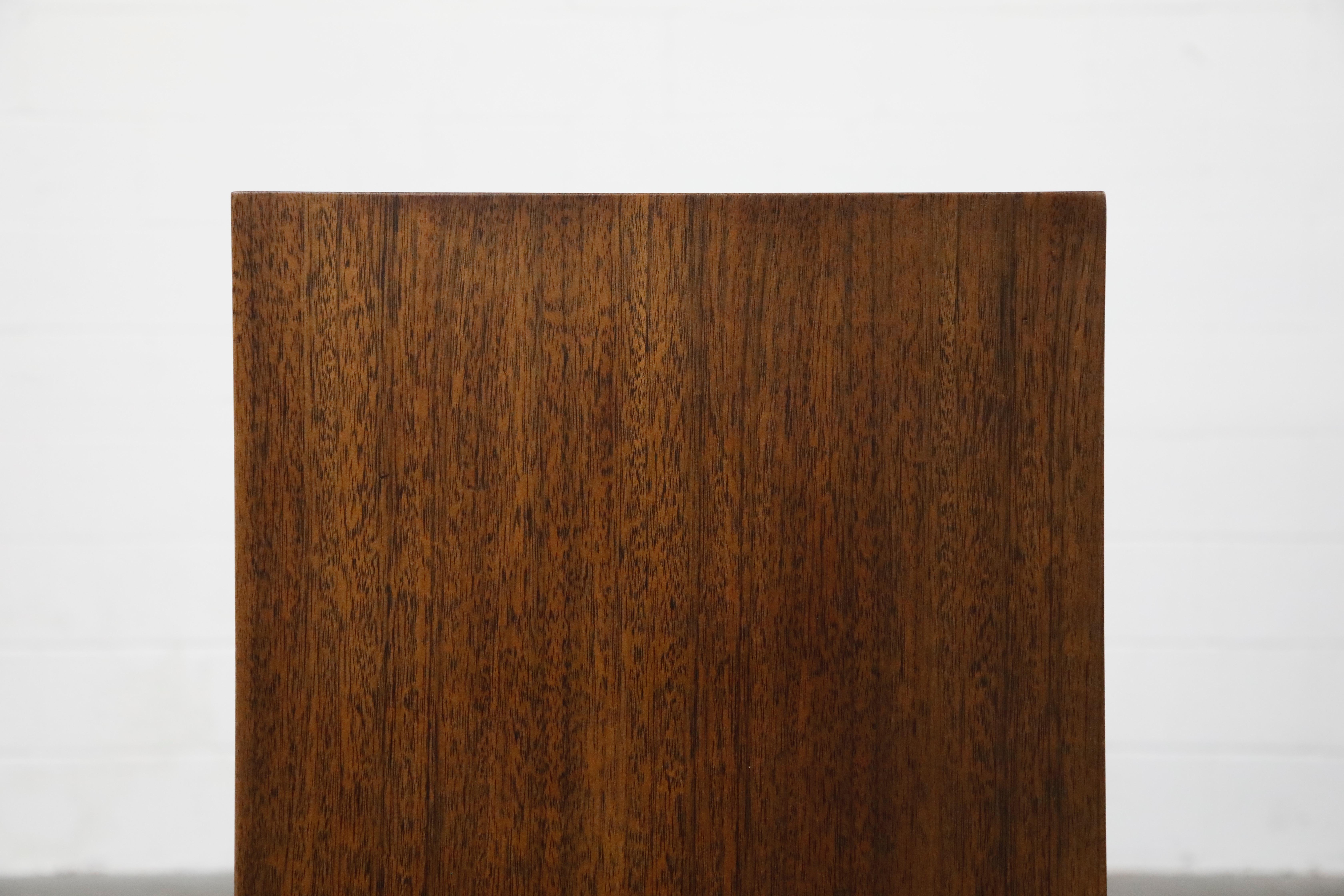 Gilbert Rohde for Herman Miller 'Paldao' Burl Dresser Cabinet, 1940s, Signed 12