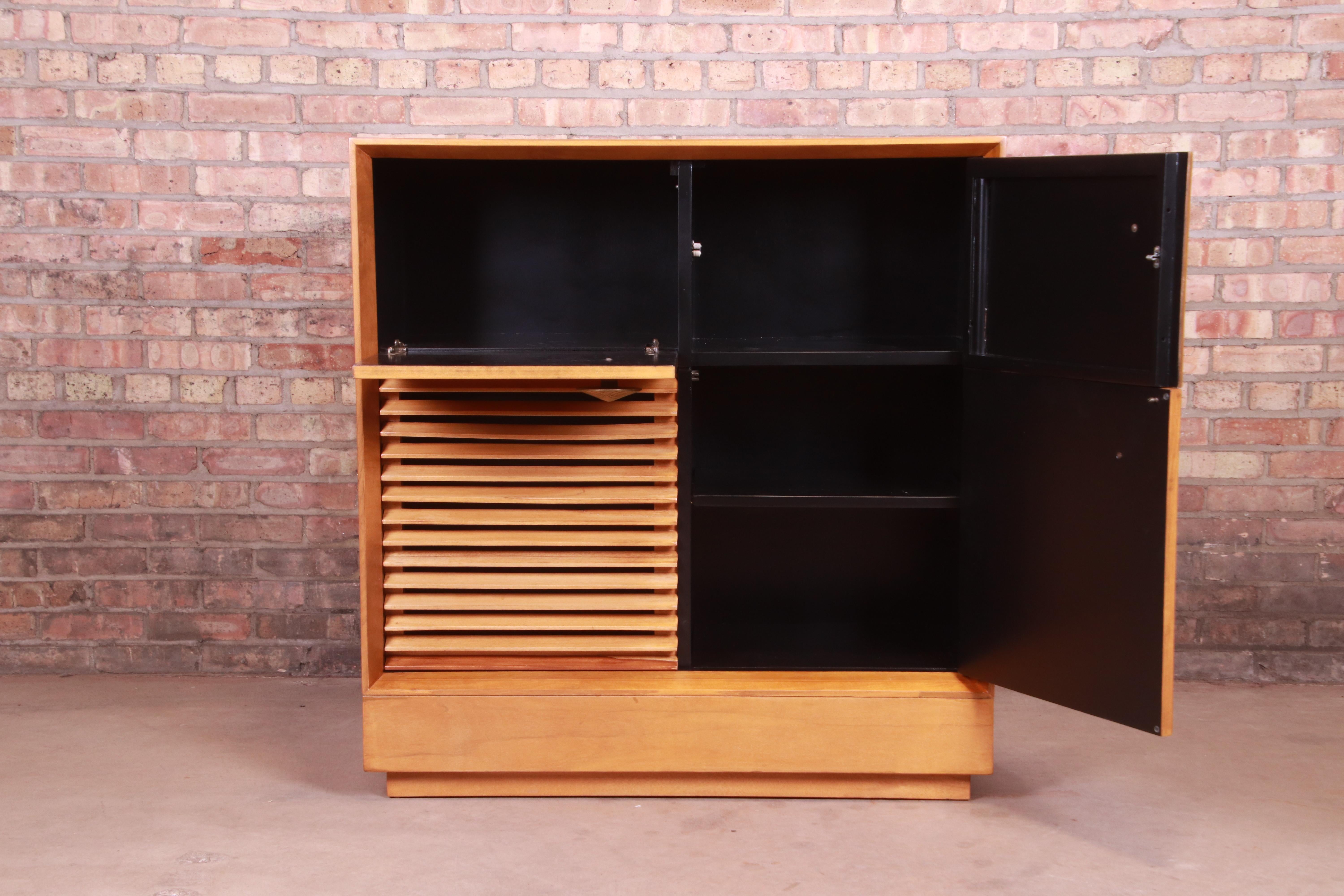 Gilbert Rohde for Herman Miller Paldao Group Bar Cabinet, Newly Refinished 1