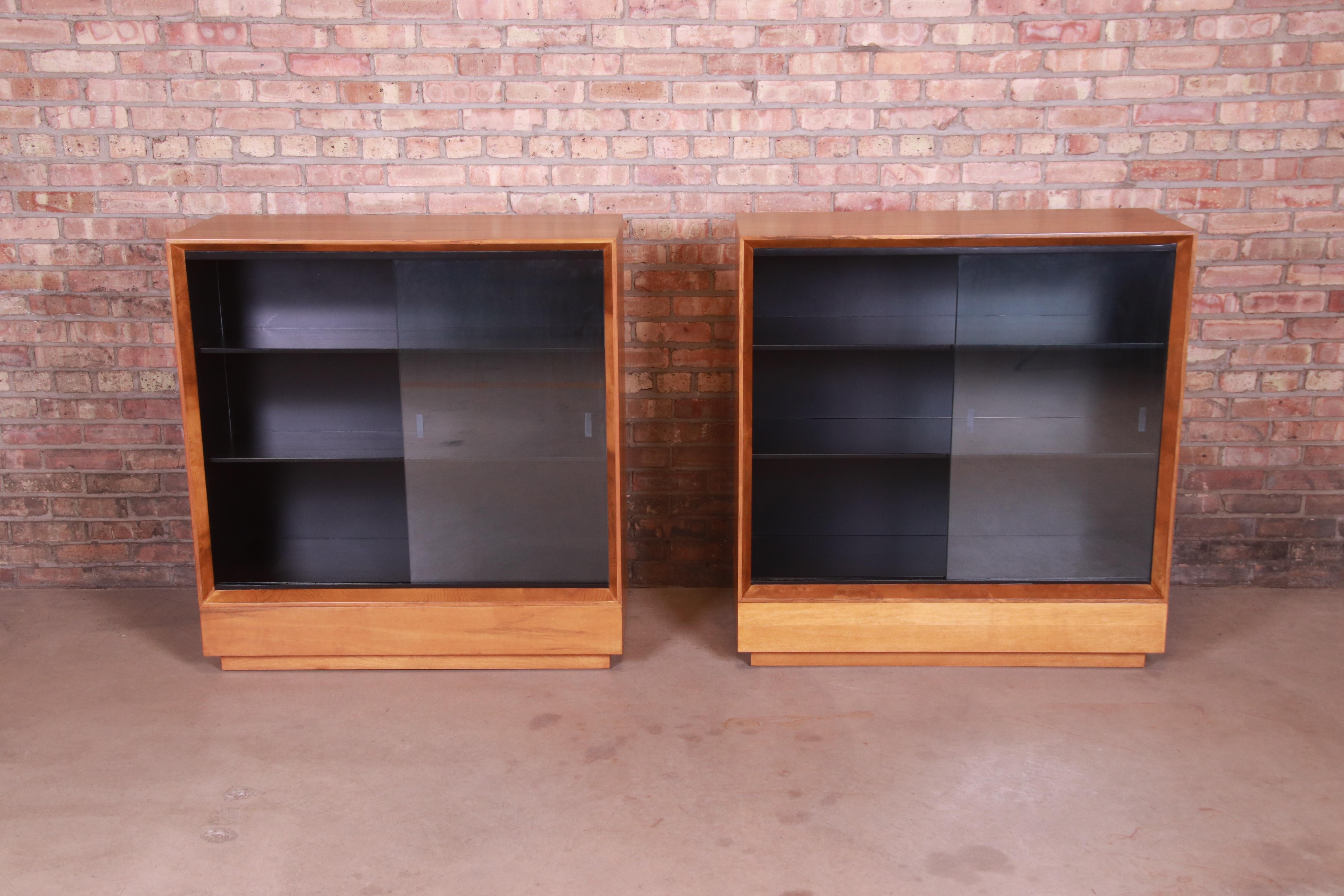 Gilbert Rohde for Herman Miller Paldao Group Bookcases, Newly Refinished For Sale 3