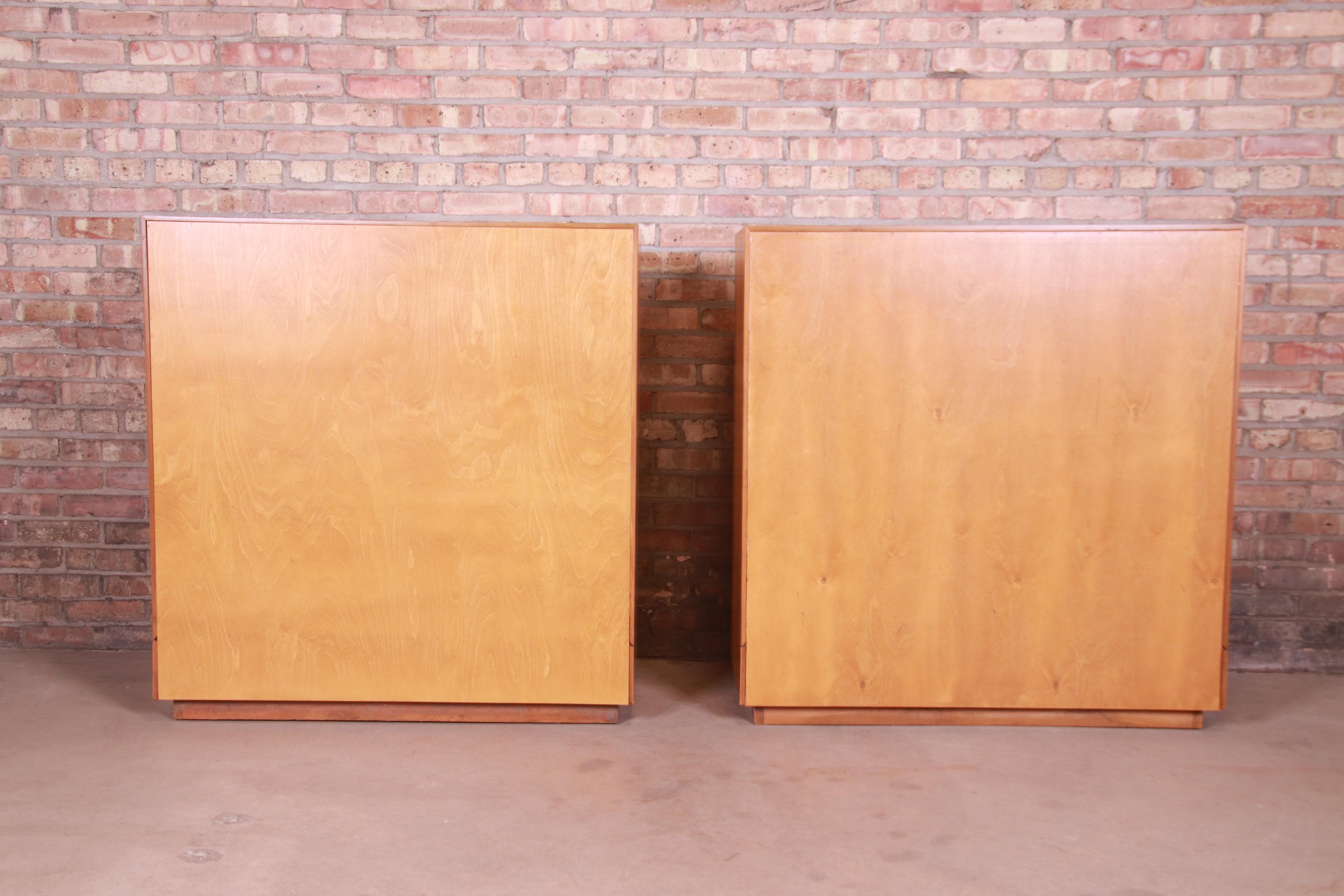 Gilbert Rohde for Herman Miller Paldao Group Bookcases, Newly Refinished For Sale 5