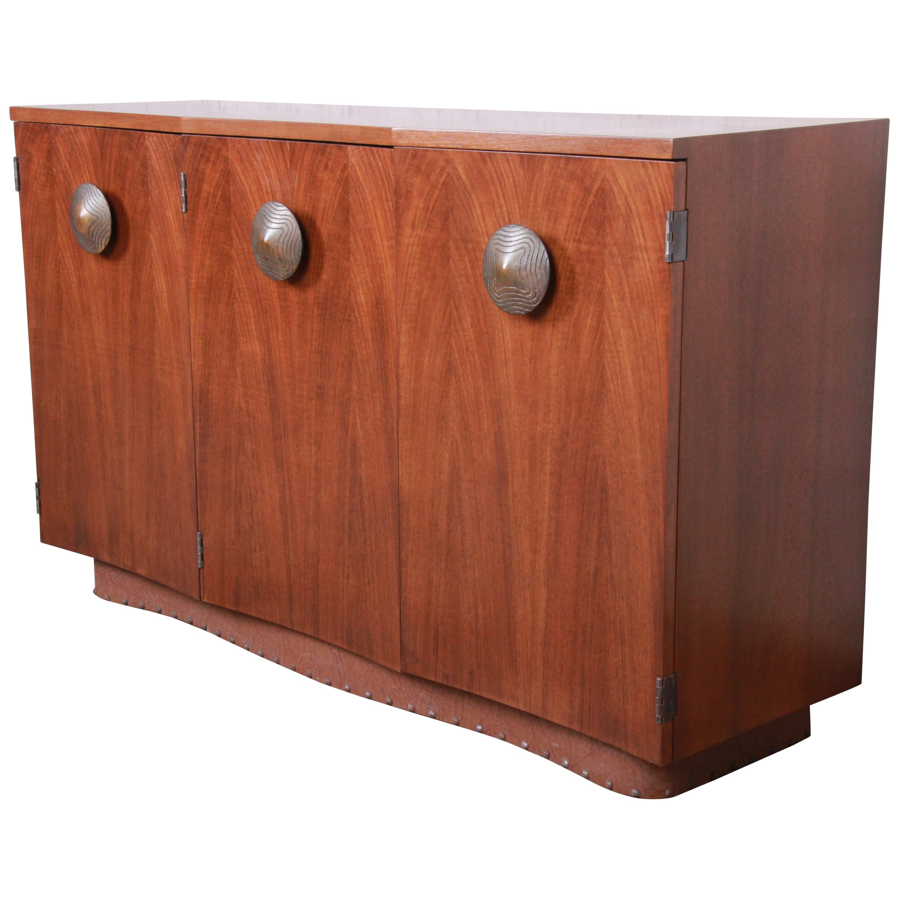 Gilbert Rohde for Herman Miller Paldao Sideboard or Bar Cabinet, Newly Restored