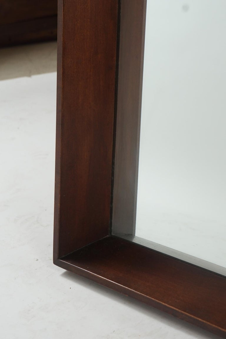Gilbert Rohde for Herman Miller Square Heavy Walnut Frame 1940s Wall ...