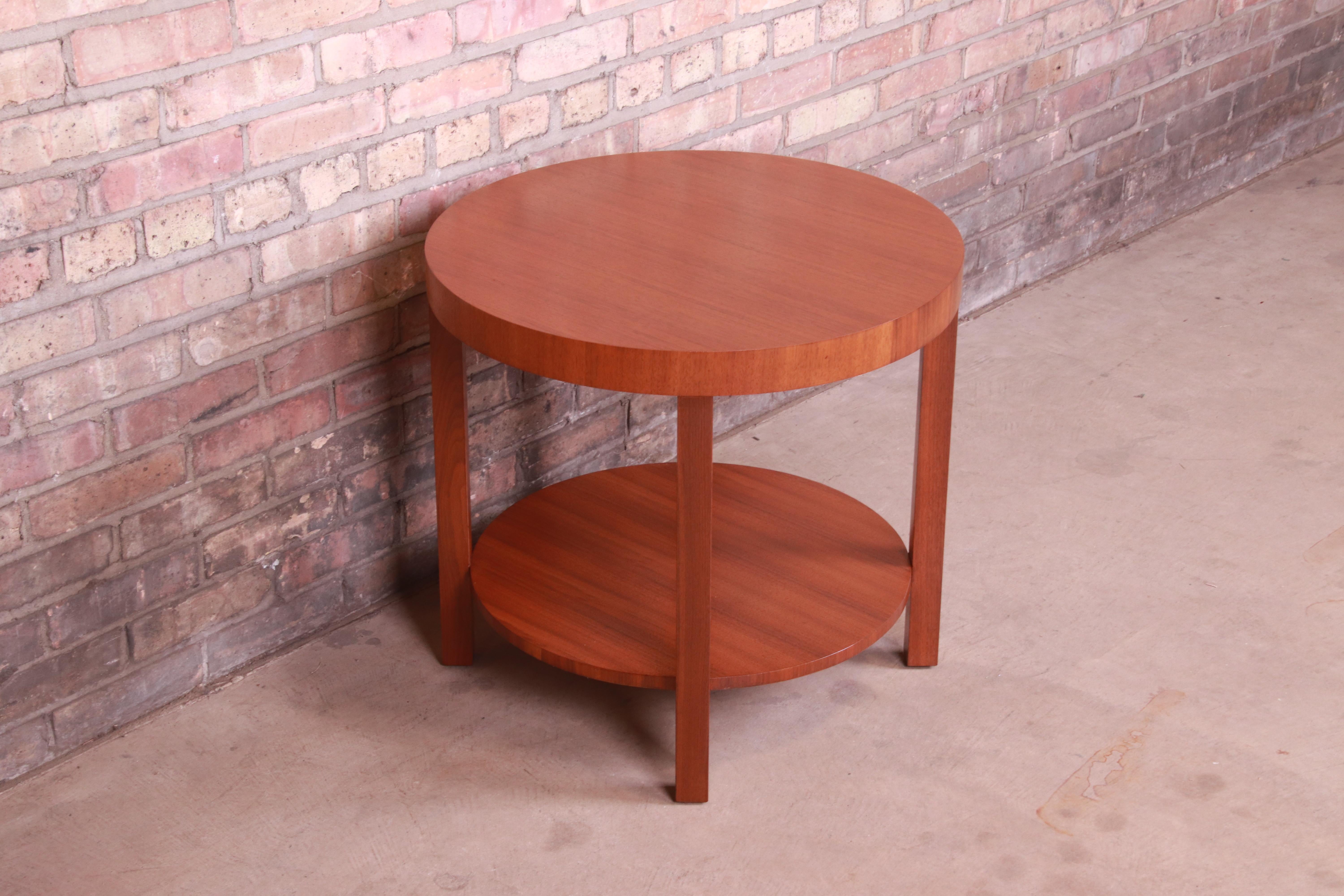 American Gilbert Rohde for Herman Miller Walnut Occasional Side Table, Newly Refinished
