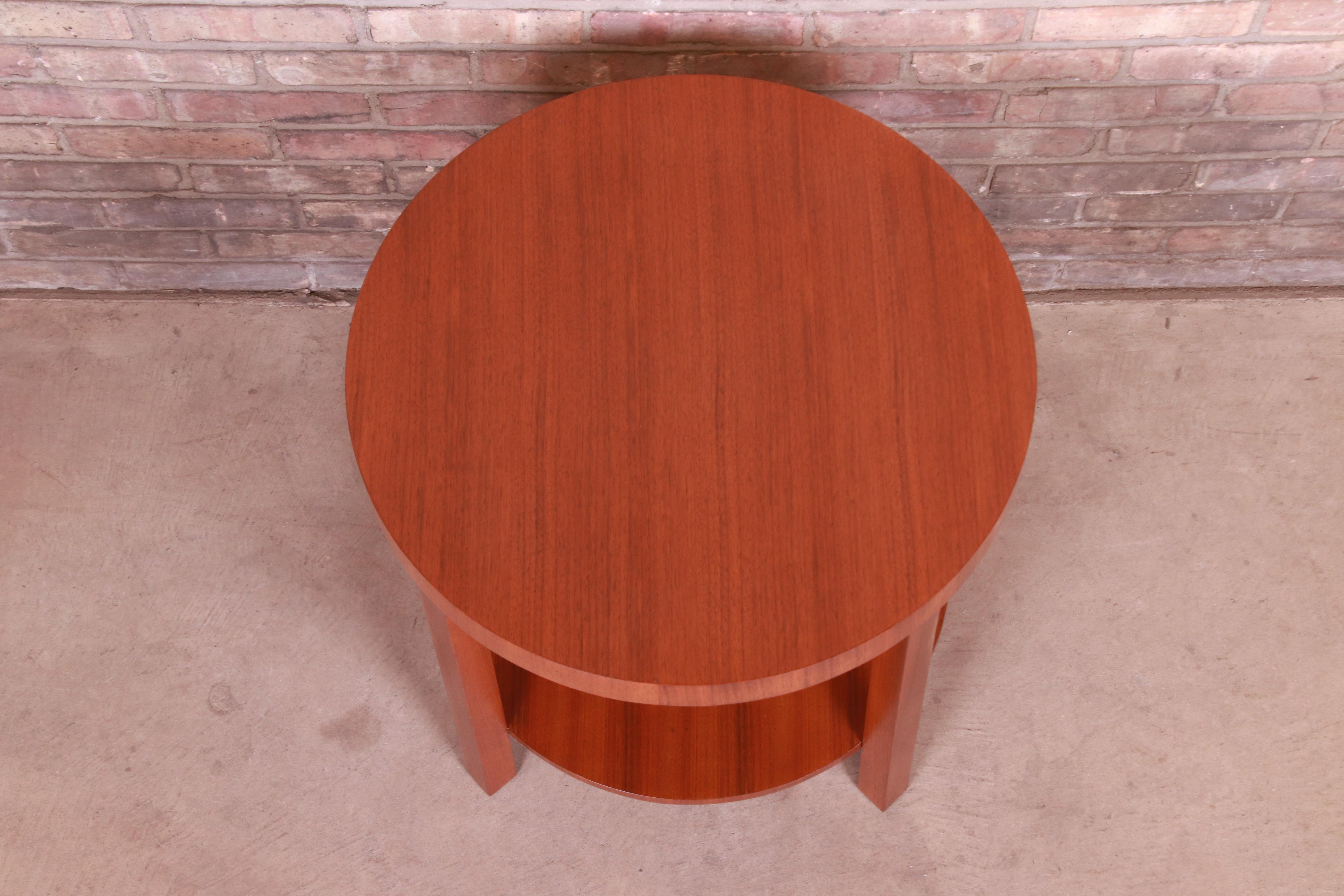 Mid-20th Century Gilbert Rohde for Herman Miller Walnut Occasional Side Table, Newly Refinished