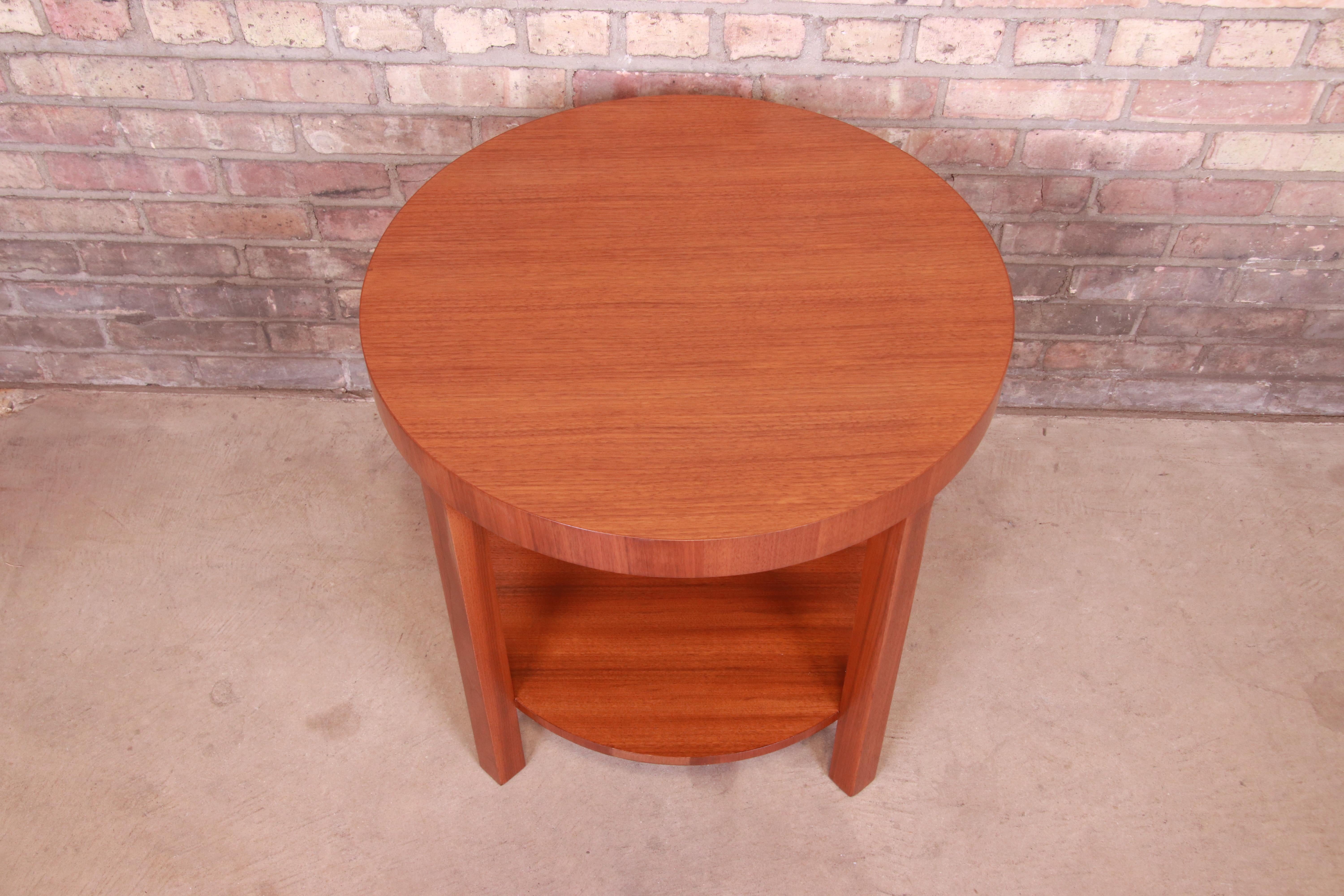 Gilbert Rohde for Herman Miller Walnut Occasional Side Table, Newly Refinished 1