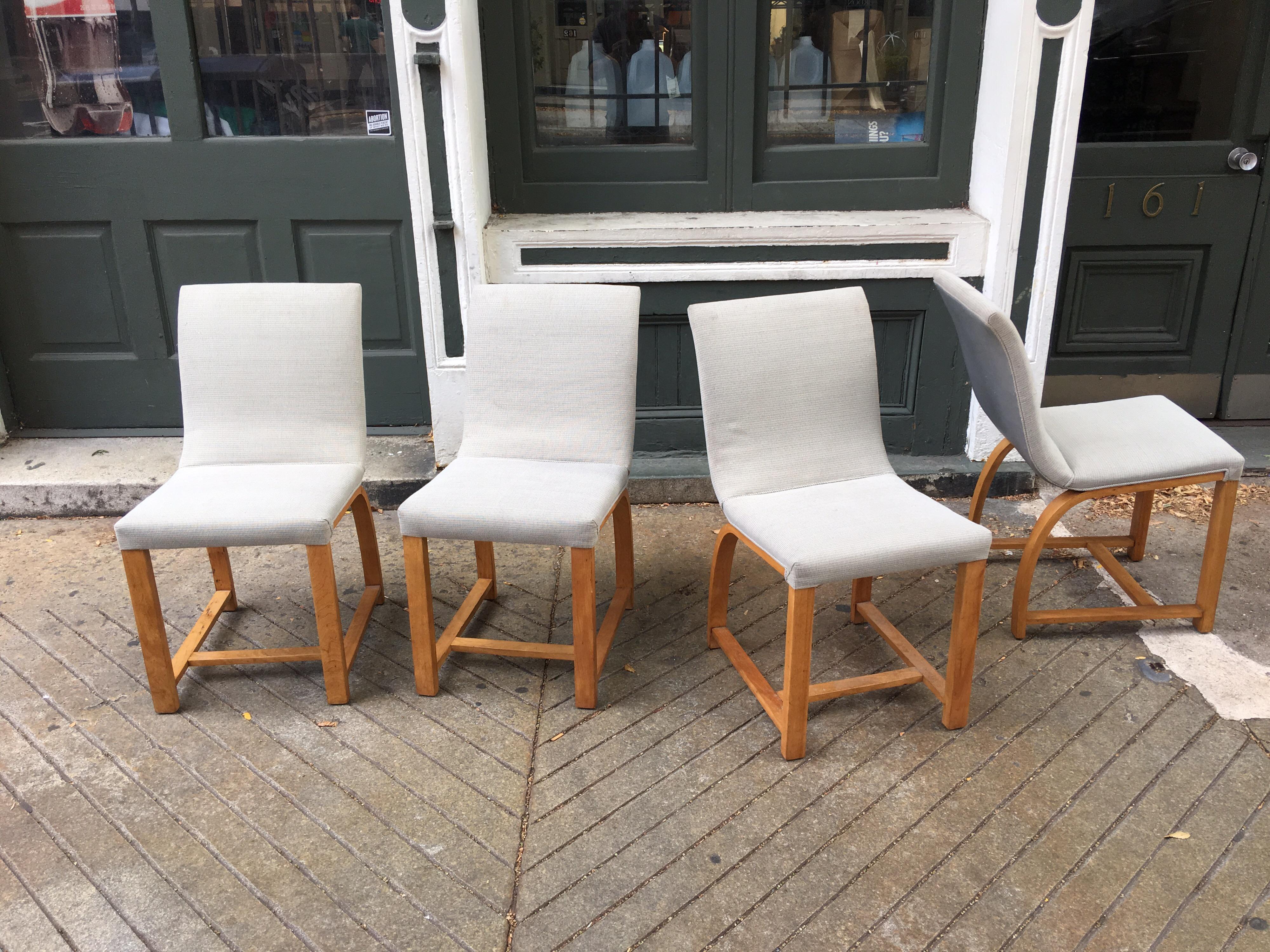 Gilbert Rohde for Heywood Wakefield Set of 4 Dining Chairs 3