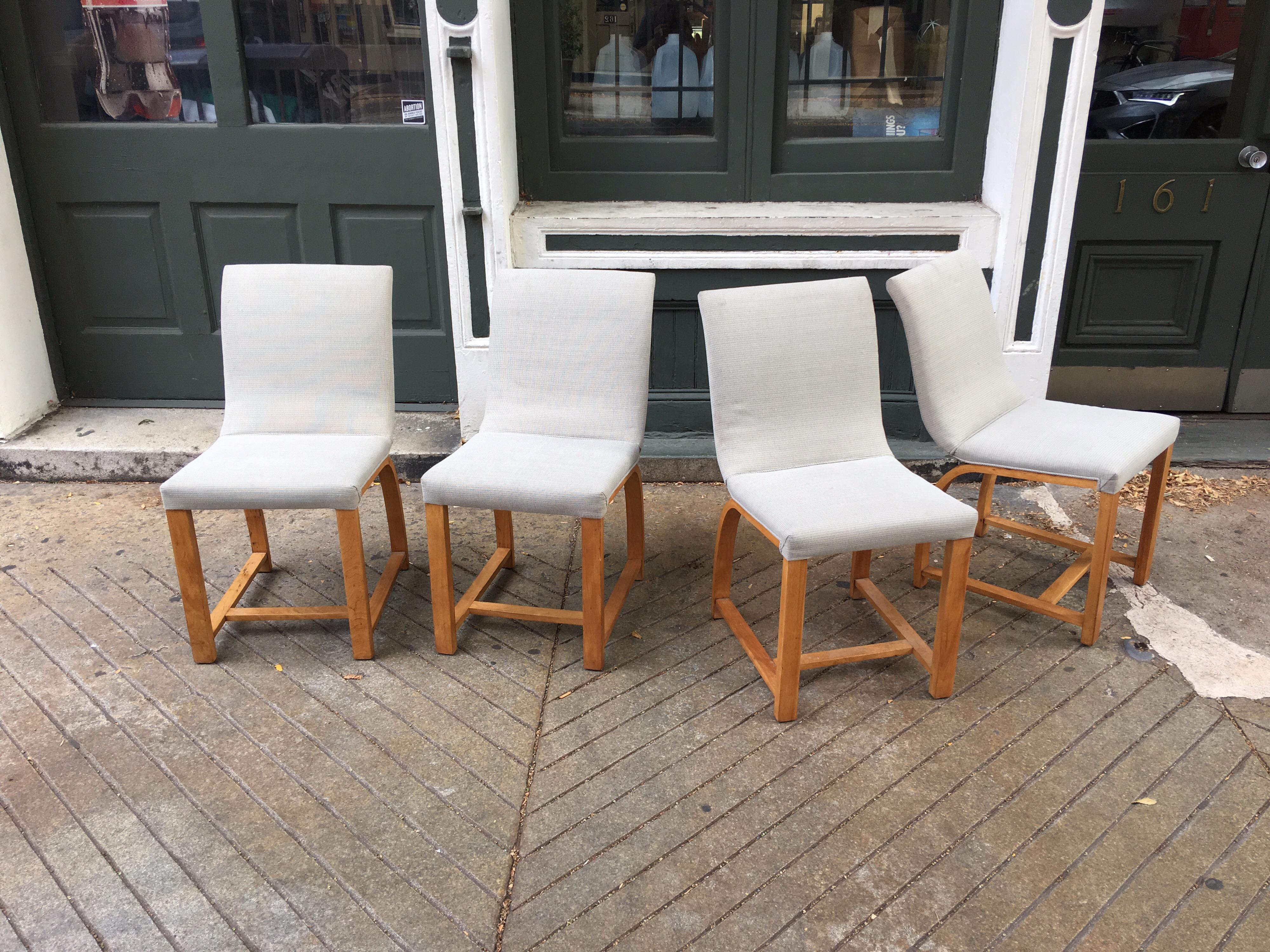Gilbert Rohde for Heywood Wakefield Set of 4 Dining Chairs 4