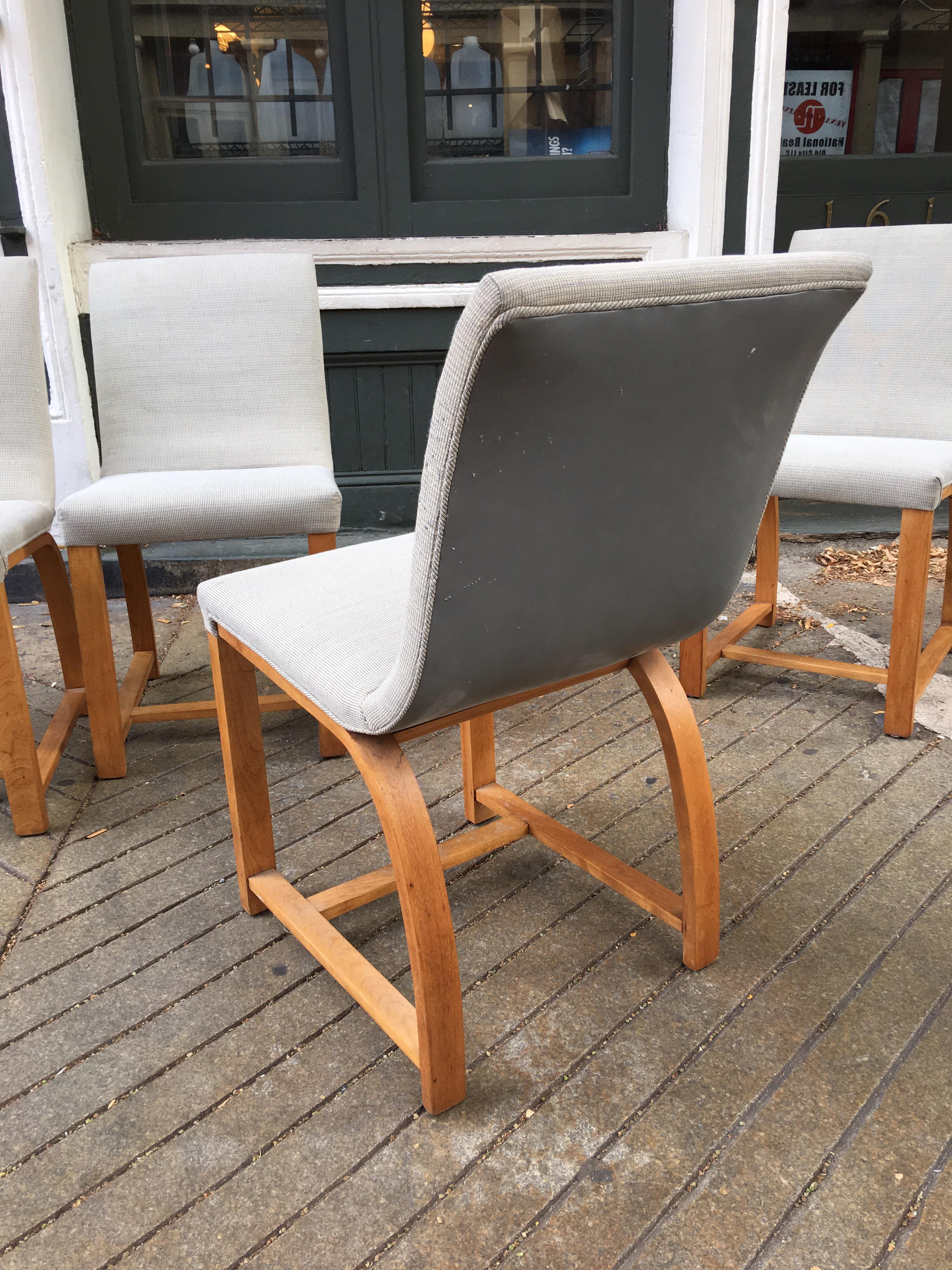 American Gilbert Rohde for Heywood Wakefield Set of 4 Dining Chairs