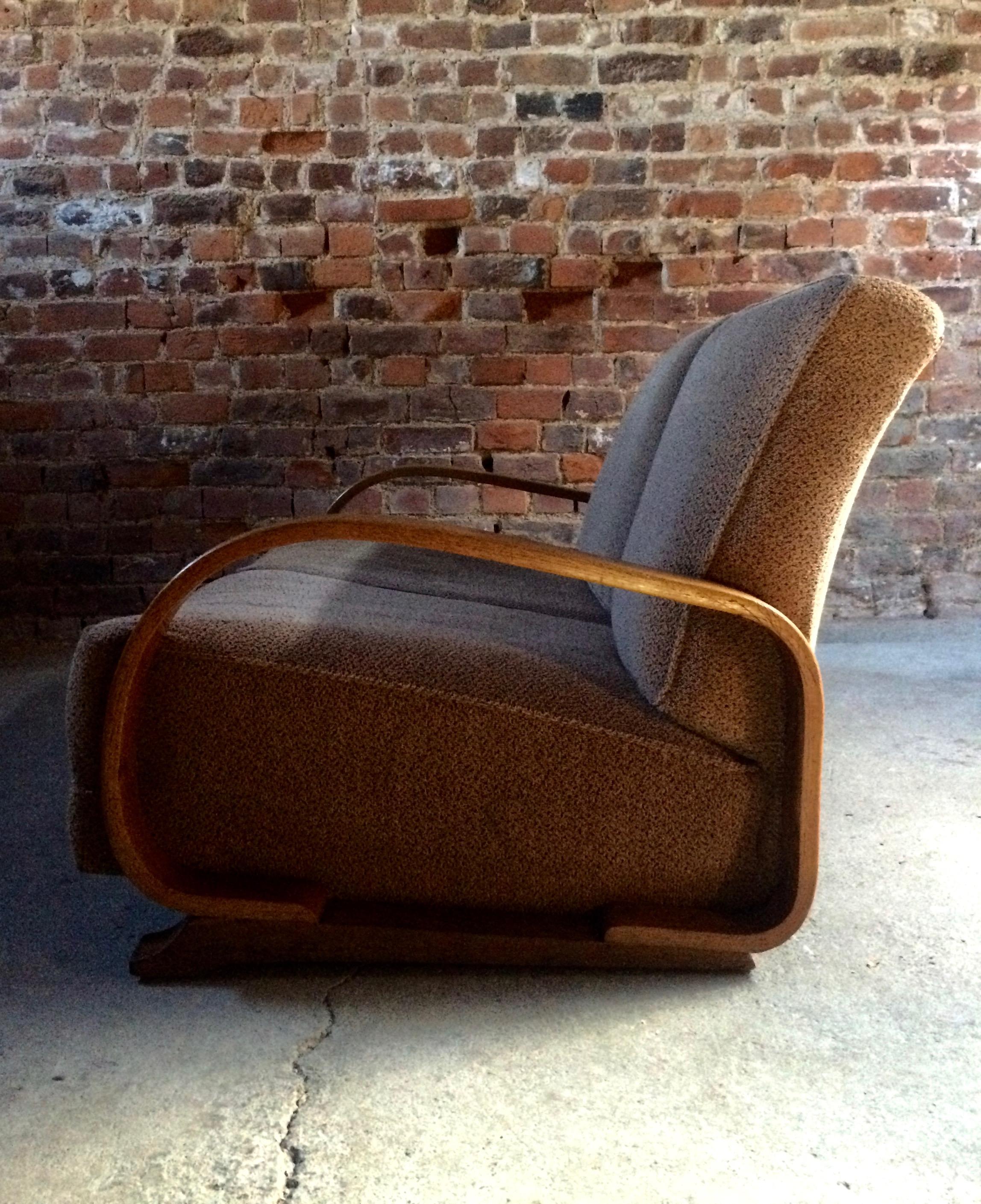 Gilbert Rohde for Heywood Wakefield Sofa Settee Two-Seat Art Deco Streamline 2