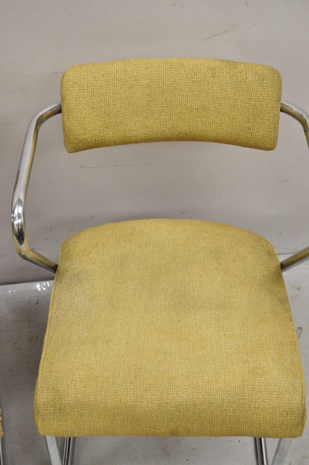 Z-Stühle aus Chromrohr mit Sonnenschirmrohr von Gilbert Rohde für Troy, Art déco, Art déco, Paar im Angebot 1