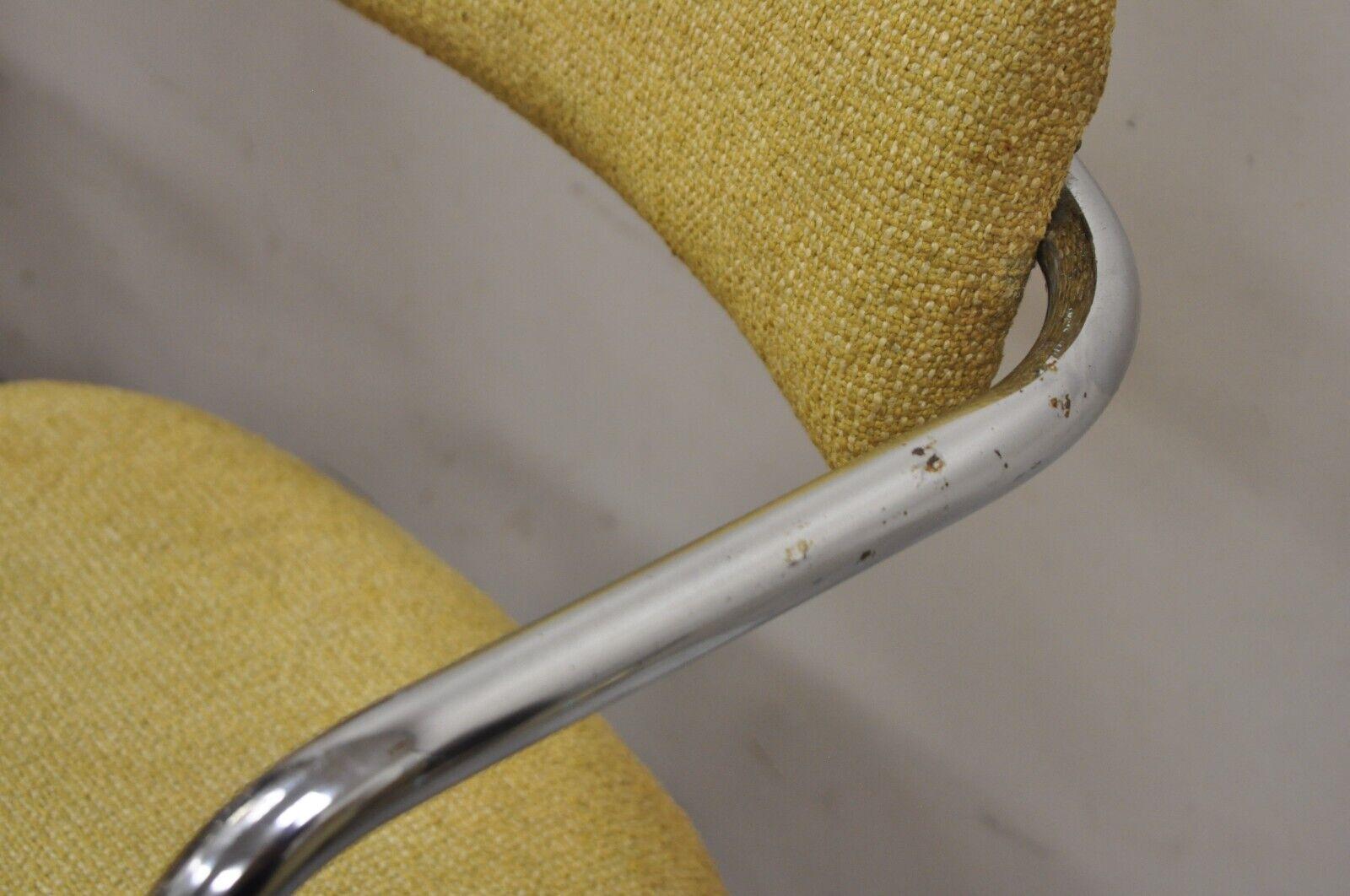 Gilbert Rohde for Troy Sunshade Tubular Chrome Z Chairs Art Deco - a Pair For Sale 2