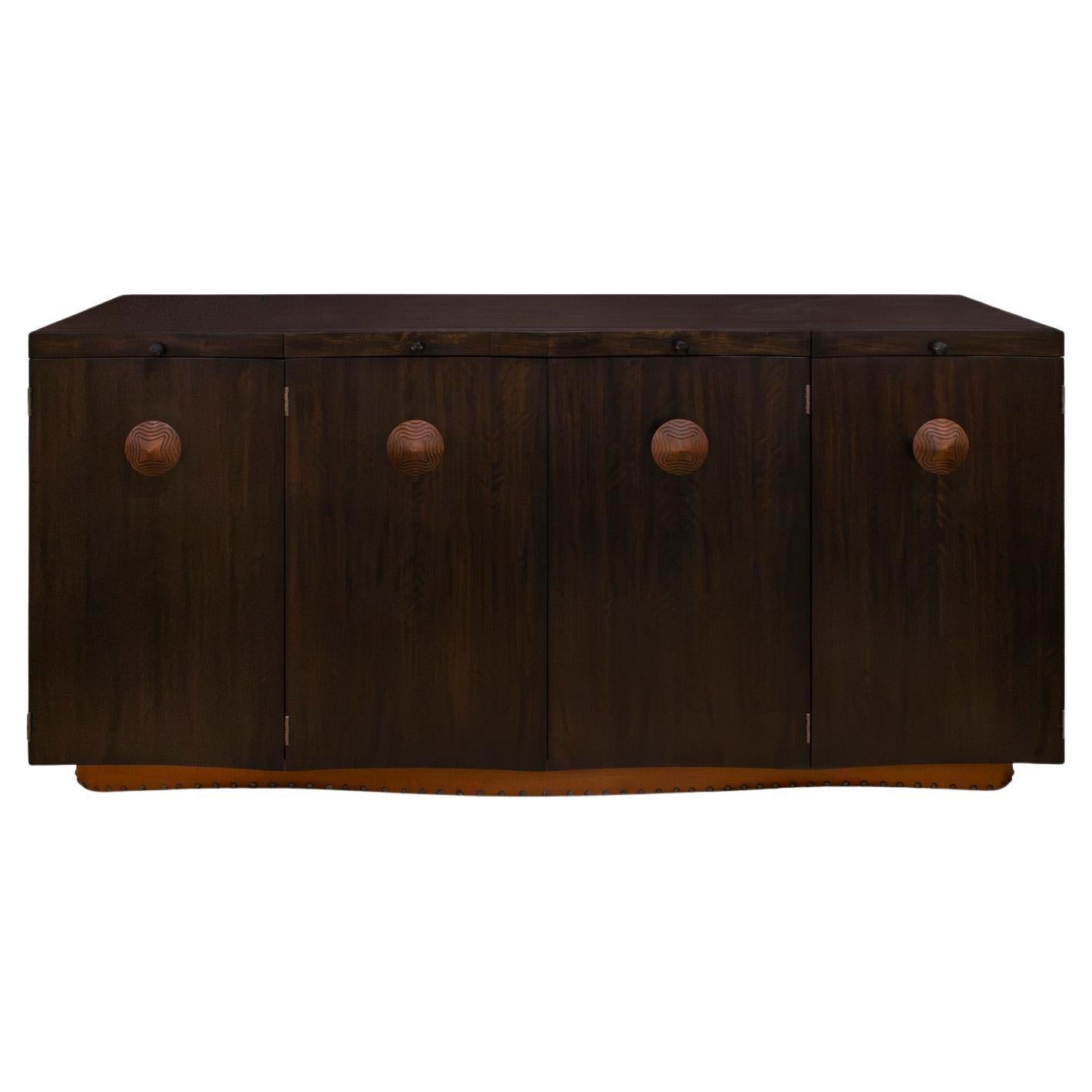Gilbert Rohde Impressive 4-Door Paldao Credenza 1940s