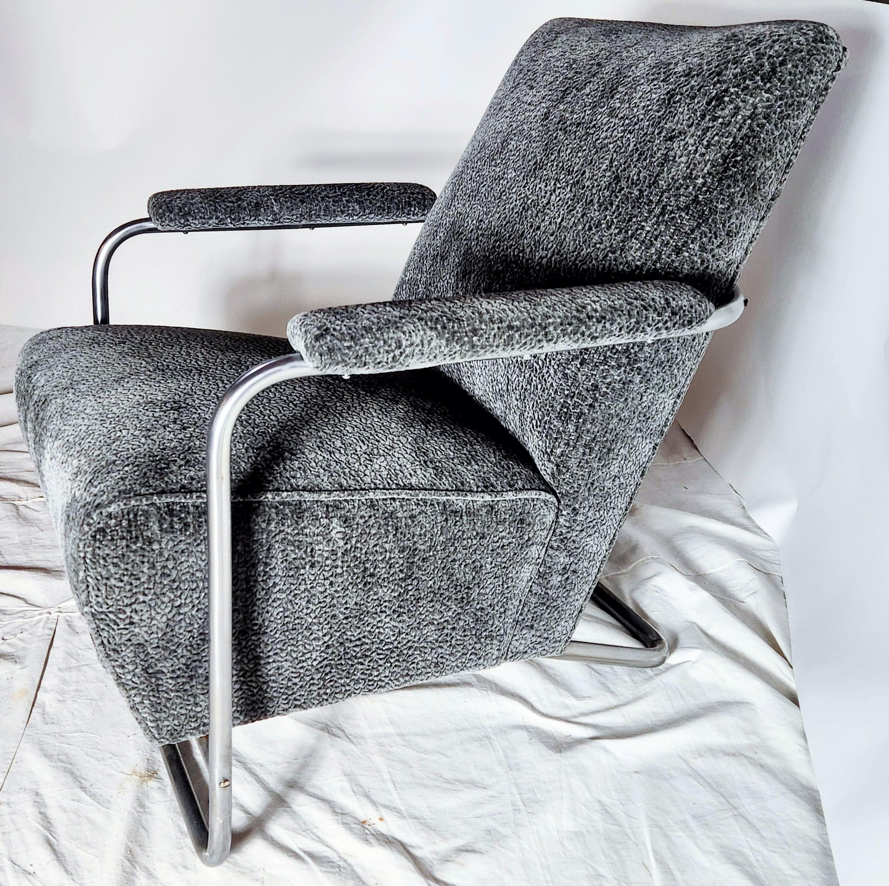 Machine-Made Gilbert Rohde Lounge Chair Herman Miller 1936 For Sale