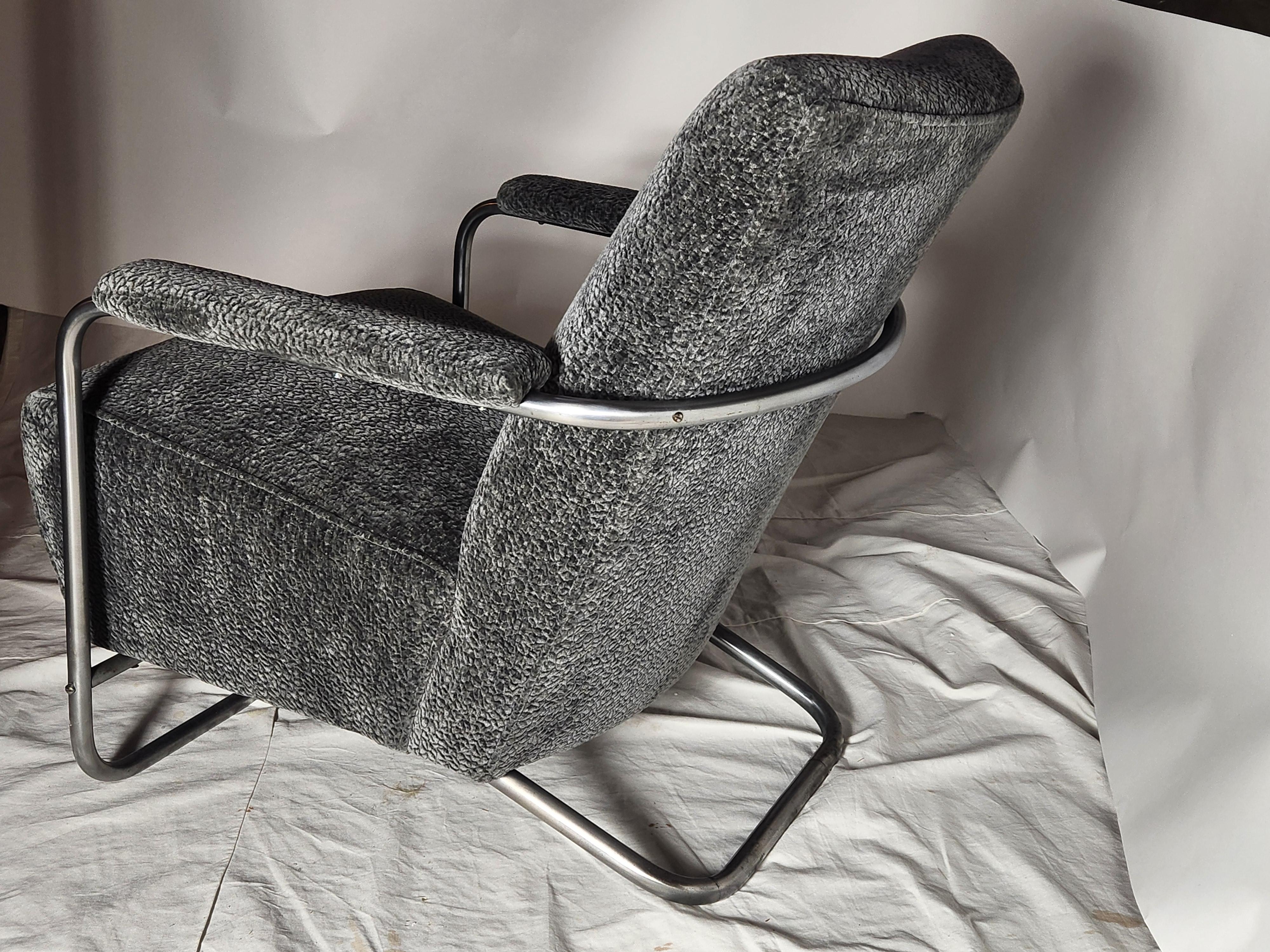 Gilbert Rohde Lounge Chair Herman Miller 1936 In Good Condition For Sale In Camden, ME