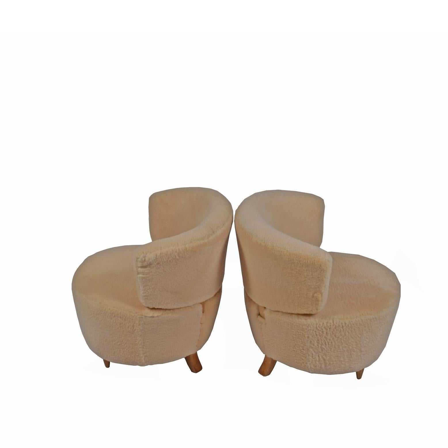 American Gilbert Rohde Pair of Lounge Chairs Herman Miller, 1940