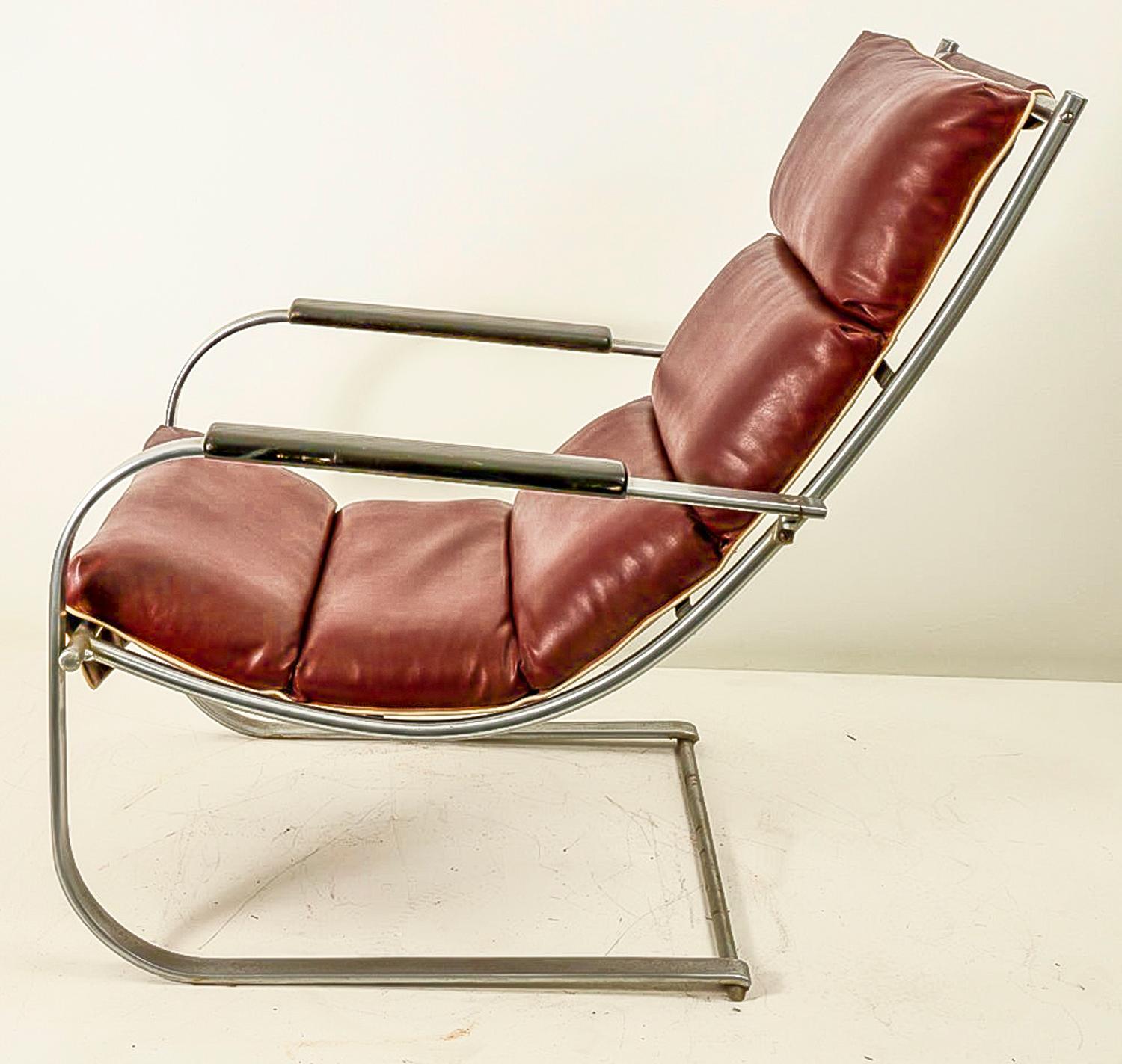 Gilbert Rohde Rare Lounge Chair In Good Condition For Sale In Los Angeles, CA