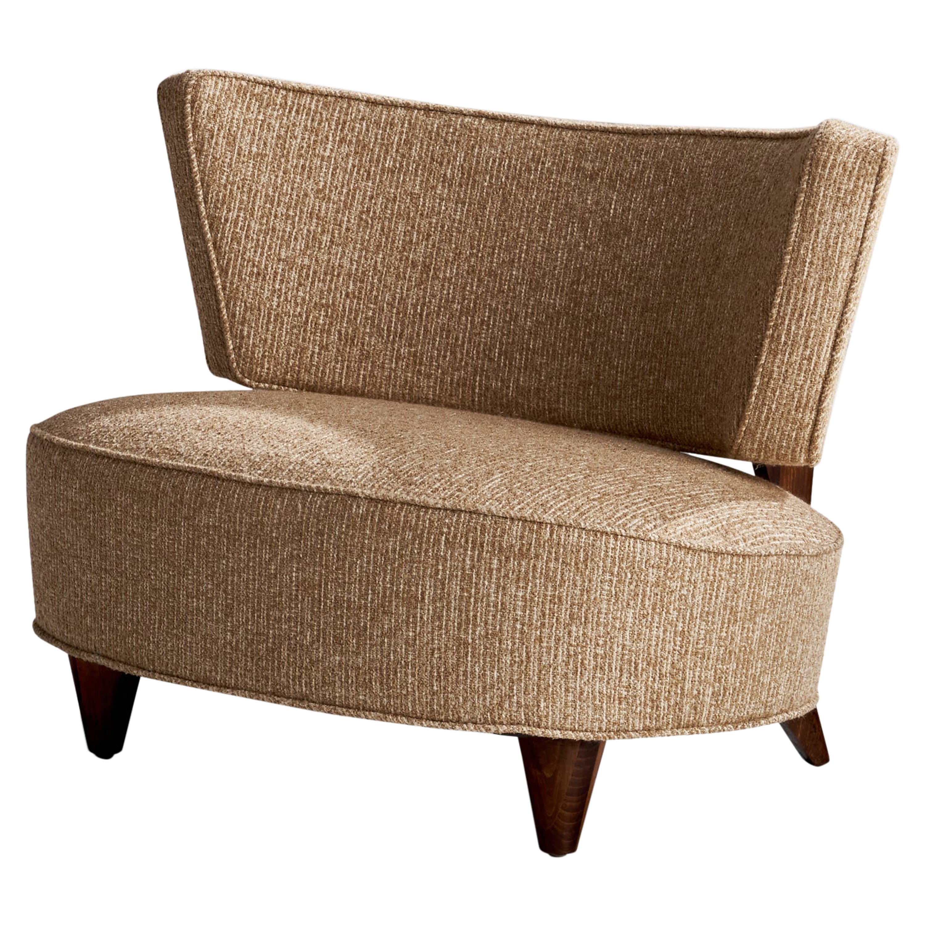 Gilbert Rohde, Silla Pantufla, Tela, Madera, EEUU, Década de 1940