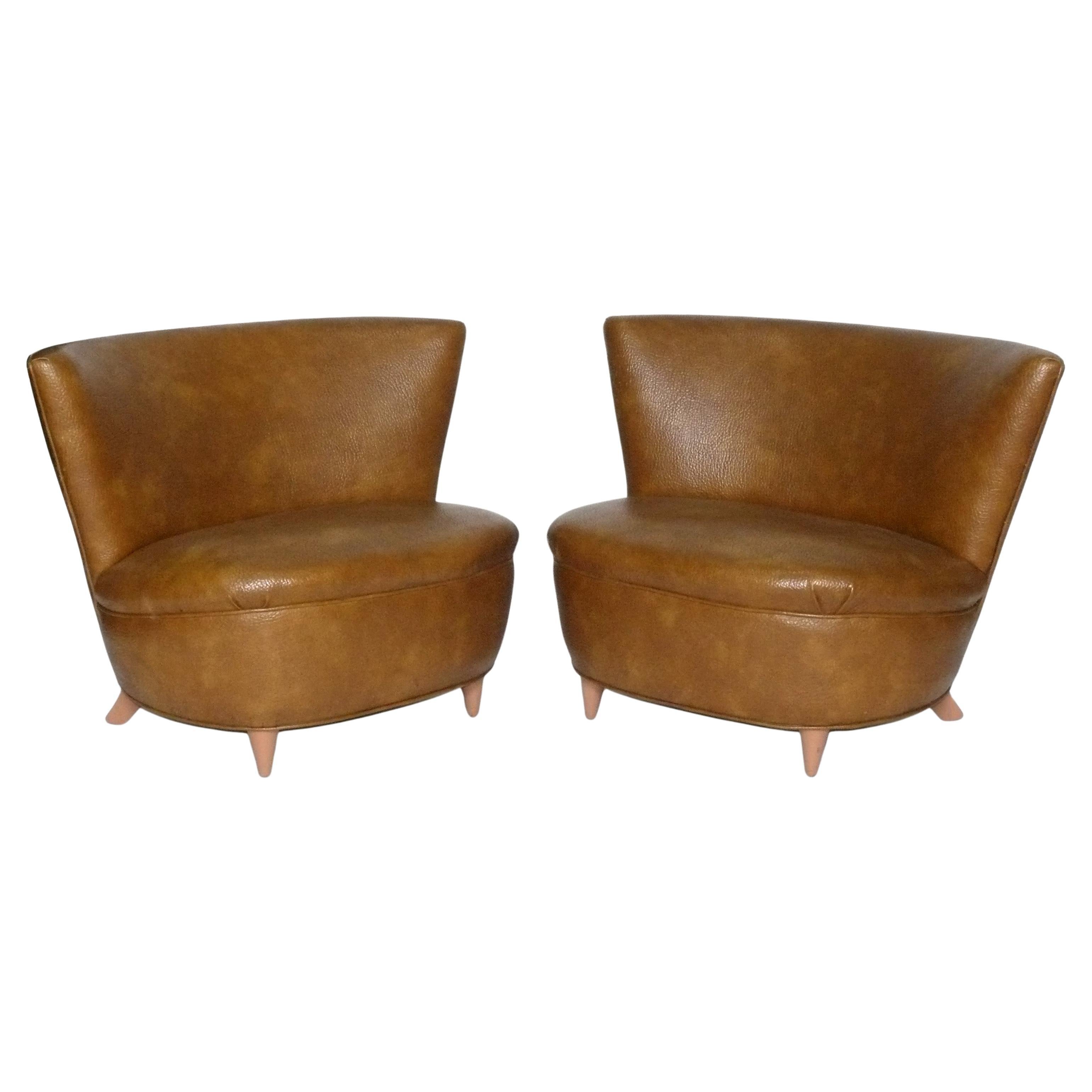 Chaises longues Gilbert Rohde Reupholstered In Your Fabric Art Deco Era