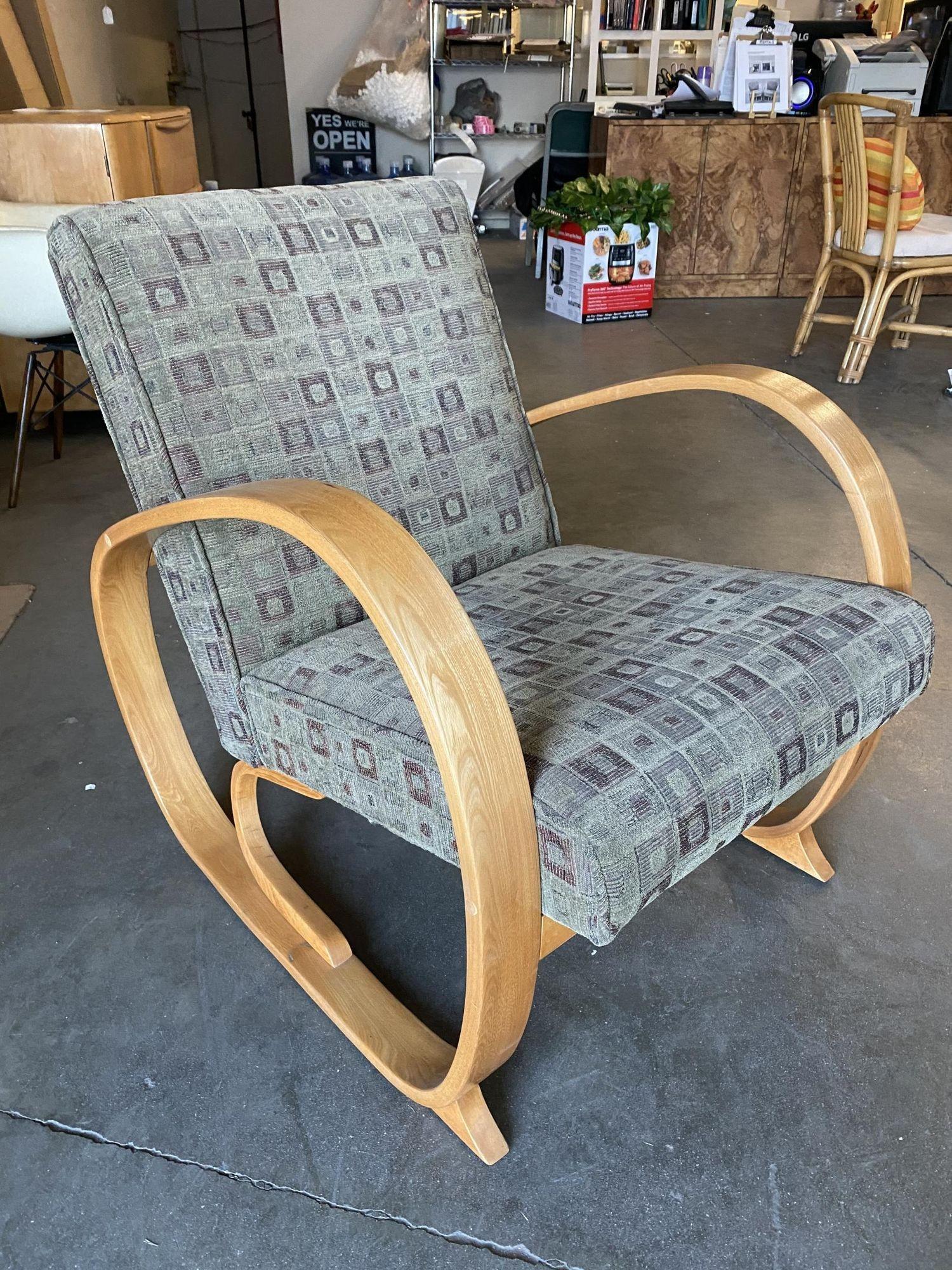 Gilbert Rohde Streamline Art Deco Settee and Lounge Chair Set 3