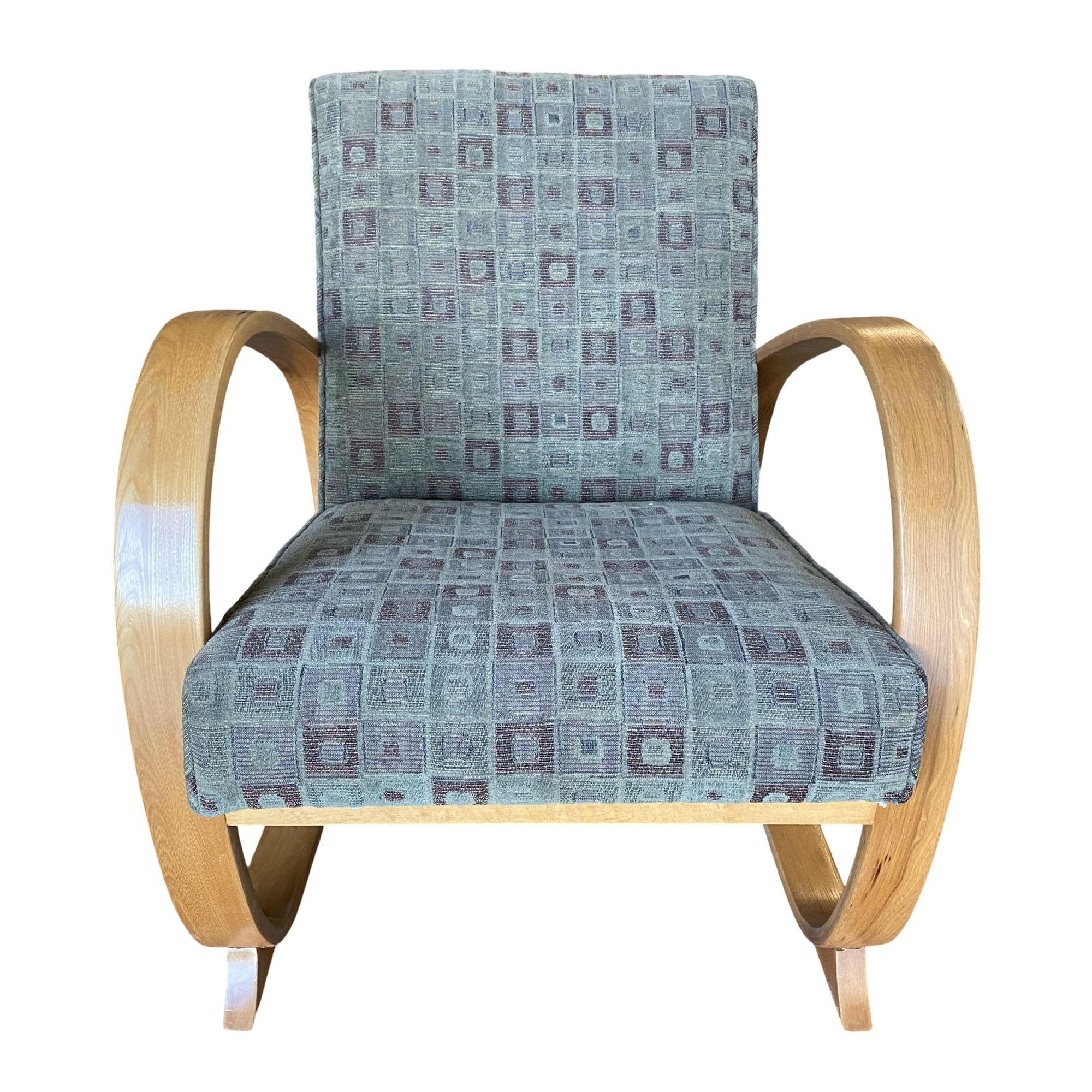 Gilbert Rohde Streamline Art Deco Settee und Lounge Chair Set im Angebot 3