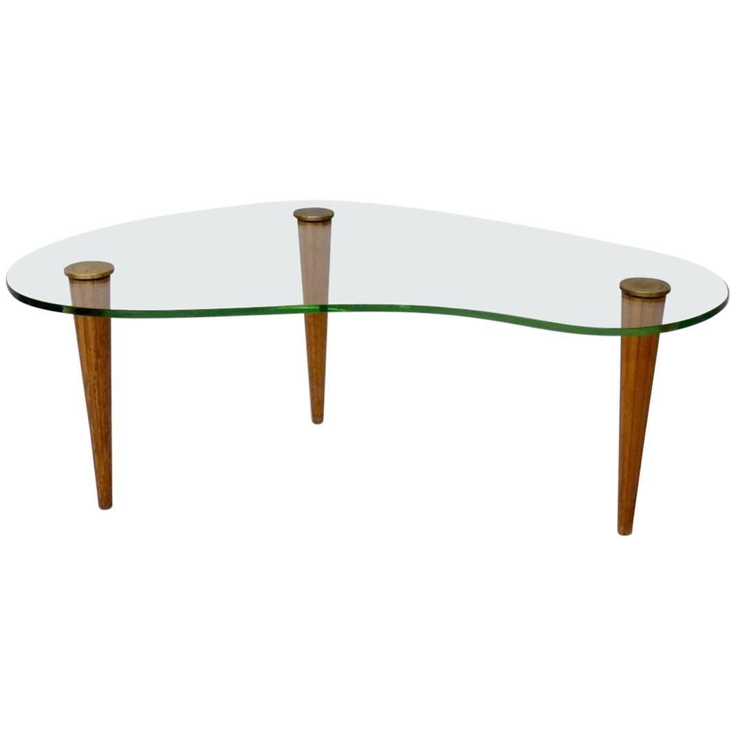 Gilbert Rohde Style Art Deco Floating Glass Cloud Coffee Table