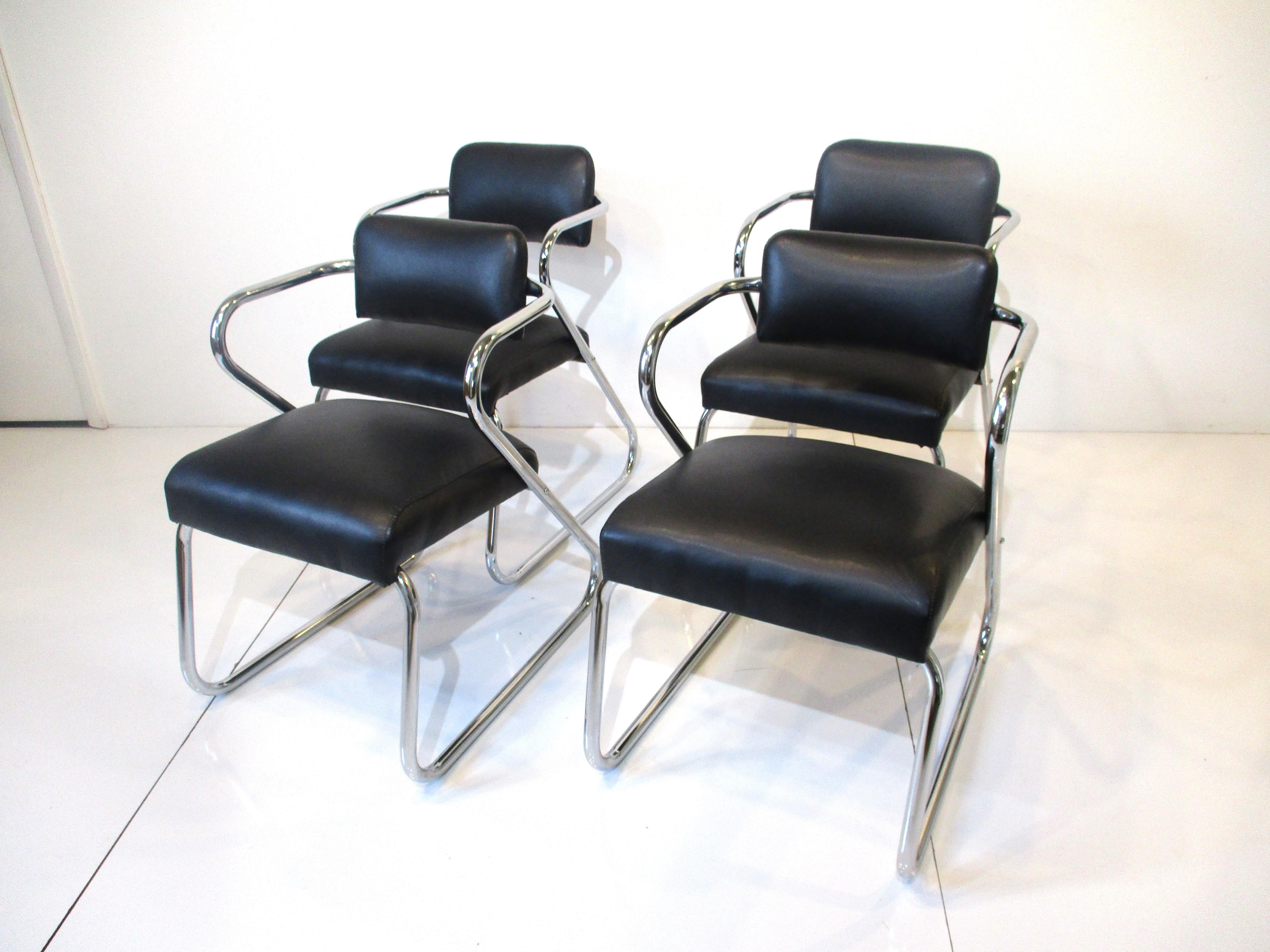 Gilbert Rohde Styled Art Deco Z Dining Chairs 2