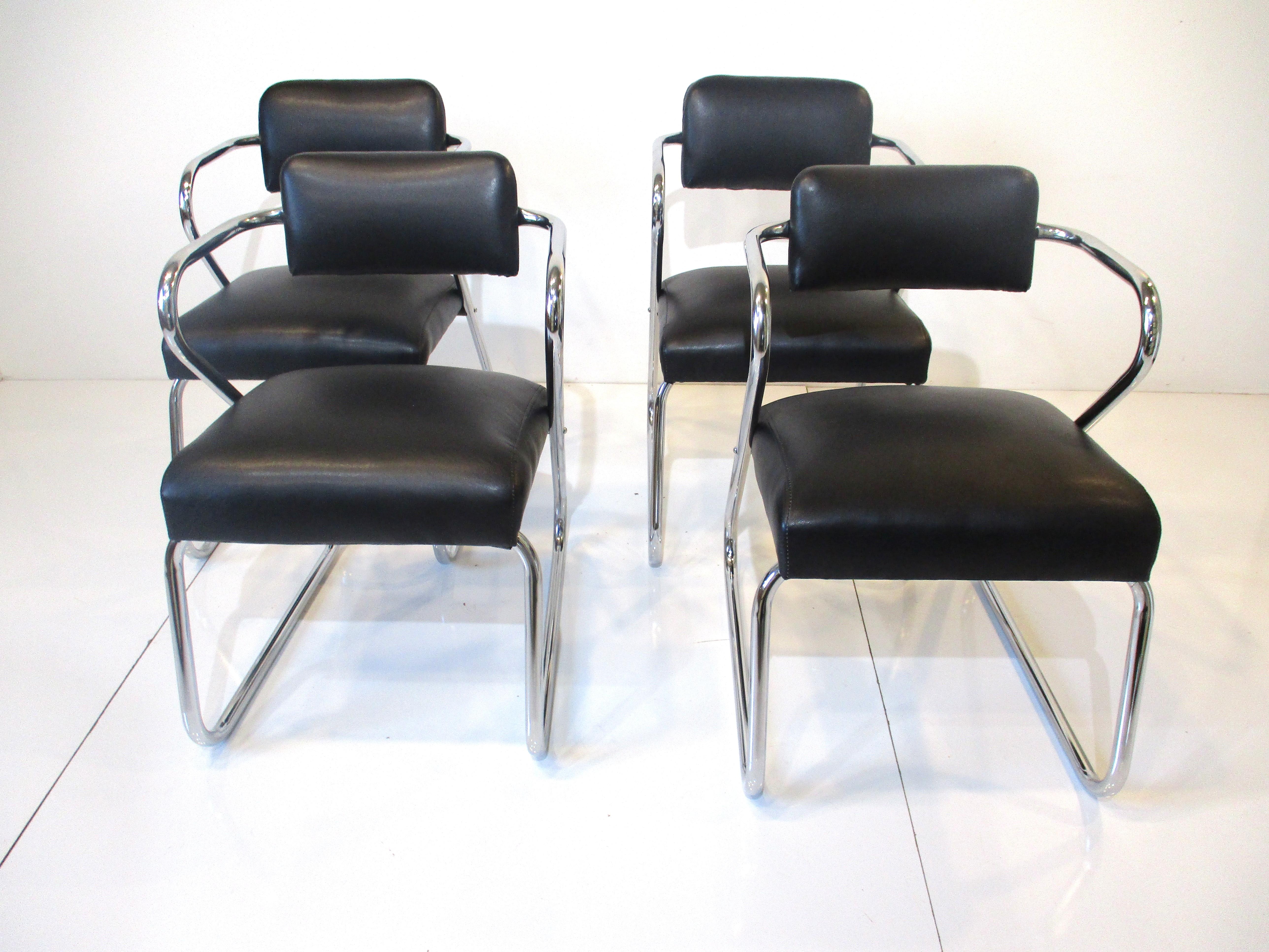 Gilbert Rohde Styled Art Deco Z Dining Chairs 3