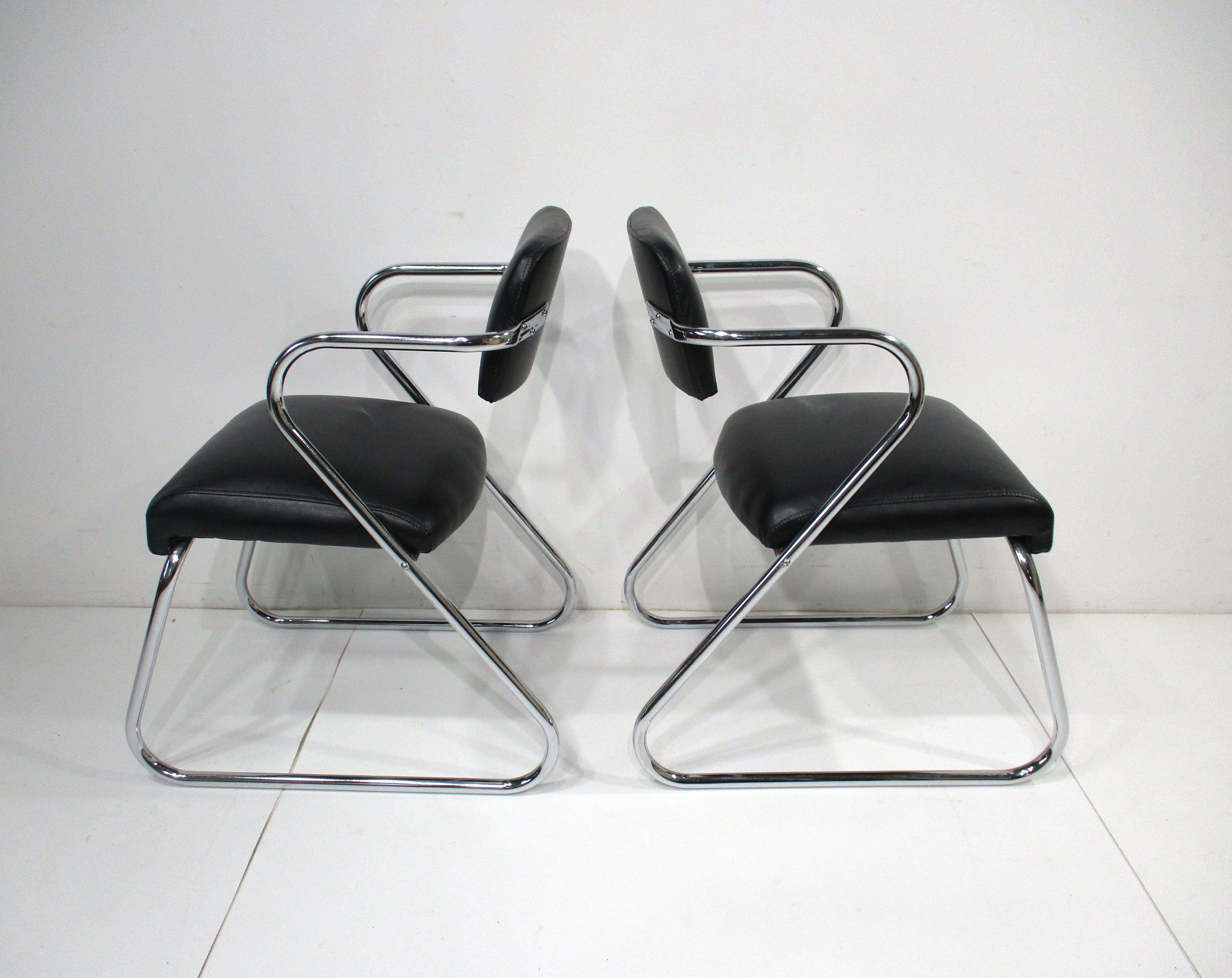 American Gilbert Rohde Styled Art Deco Z Sitting Chairs (B) For Sale