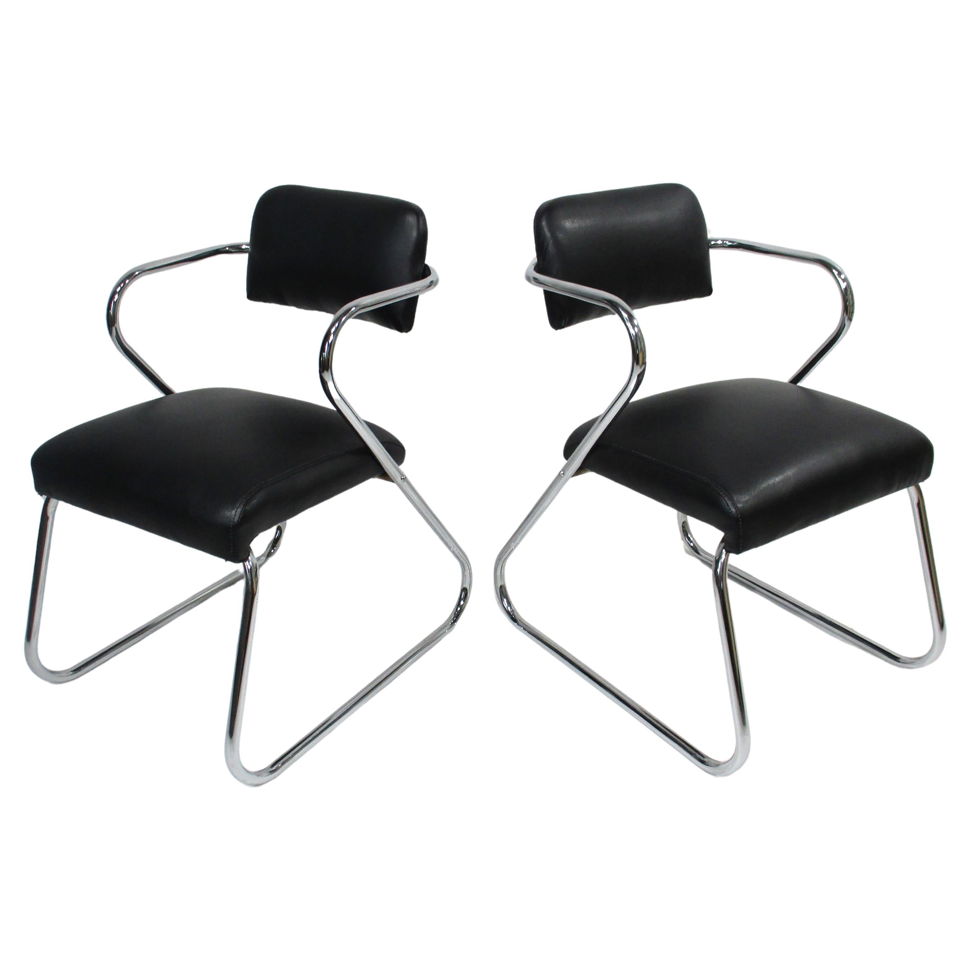 Gilbert Rohde Styled Art Deco Z Sitting Chairs (B)