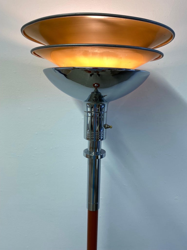 Gilbert Rohde Torchiere for Mutual Sunset Lamp Co. For Sale 1