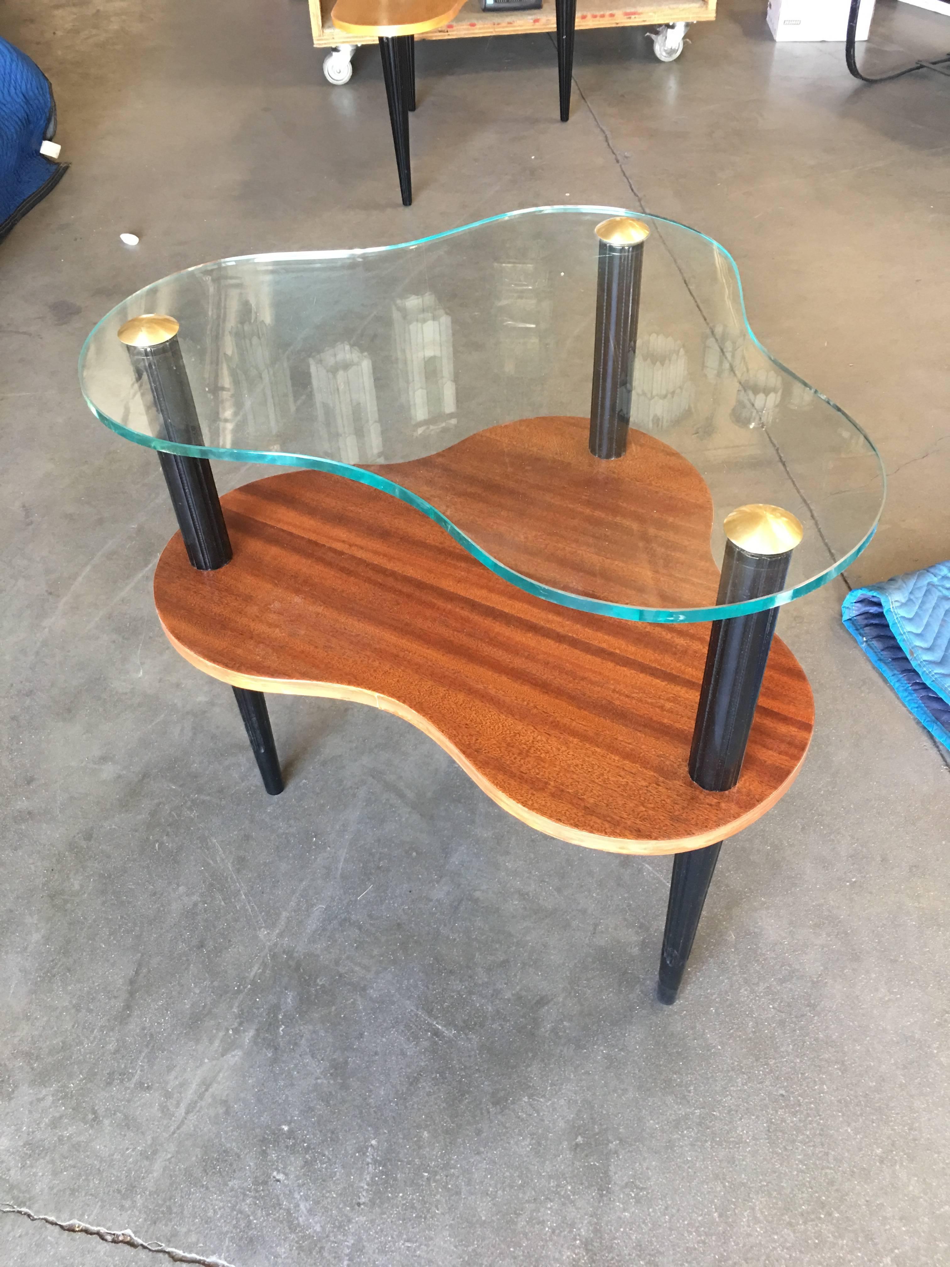 Mid-Century Modern Modernage Two-Tier Mid-Century Cloud Coffee Table