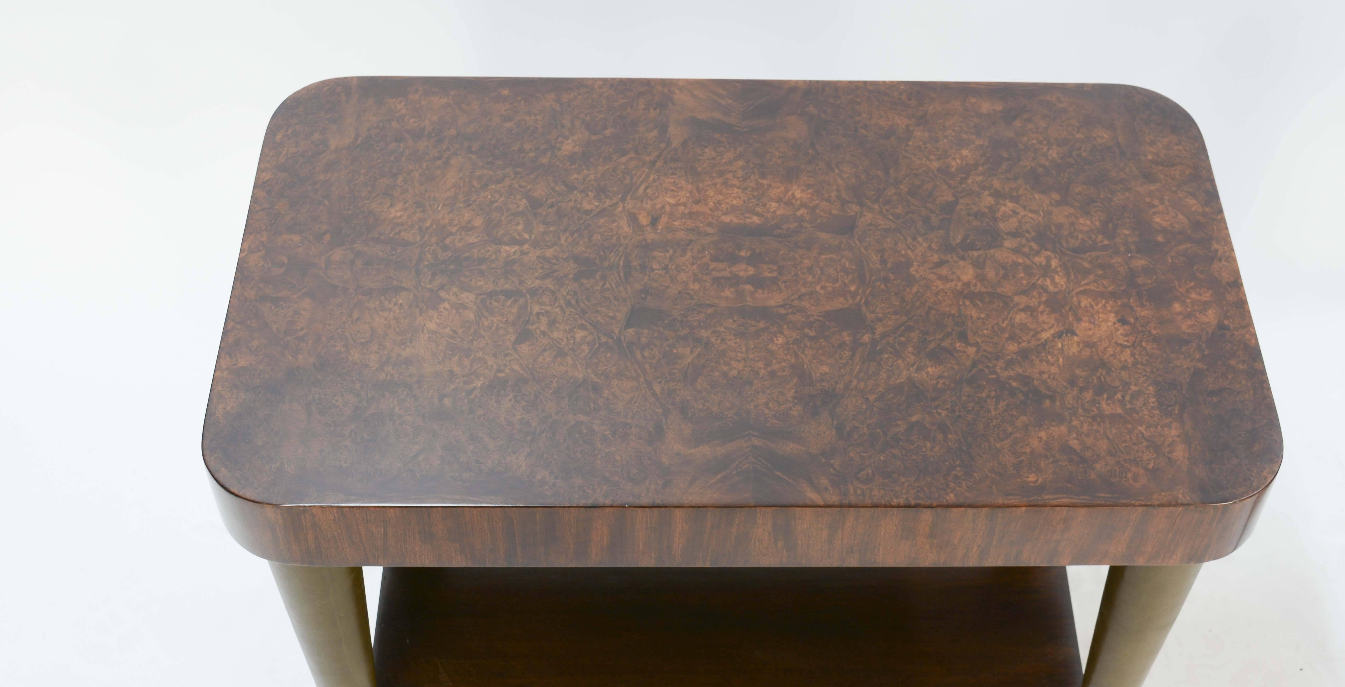 Leather Gilbert Rohde's Side Tables for Paldao Line for Herman Miller, 1940