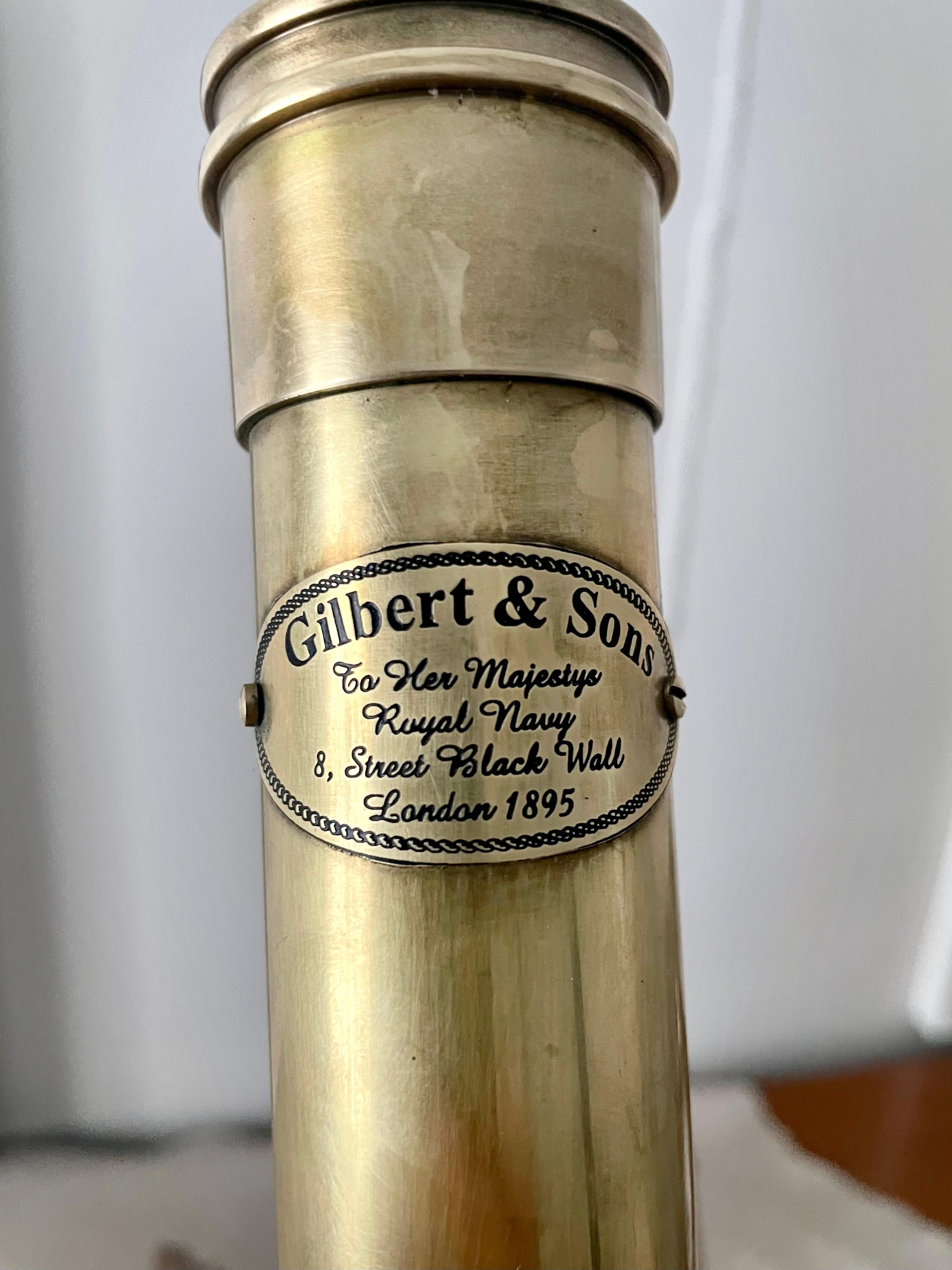 Gilbert & Sons English Navy Working Telescope with Detachable Binoculars 3