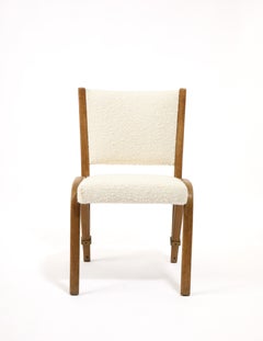 Gilbert Steiner Sillas auxiliares "BowWood" Silla de comedor, Francia Años 60