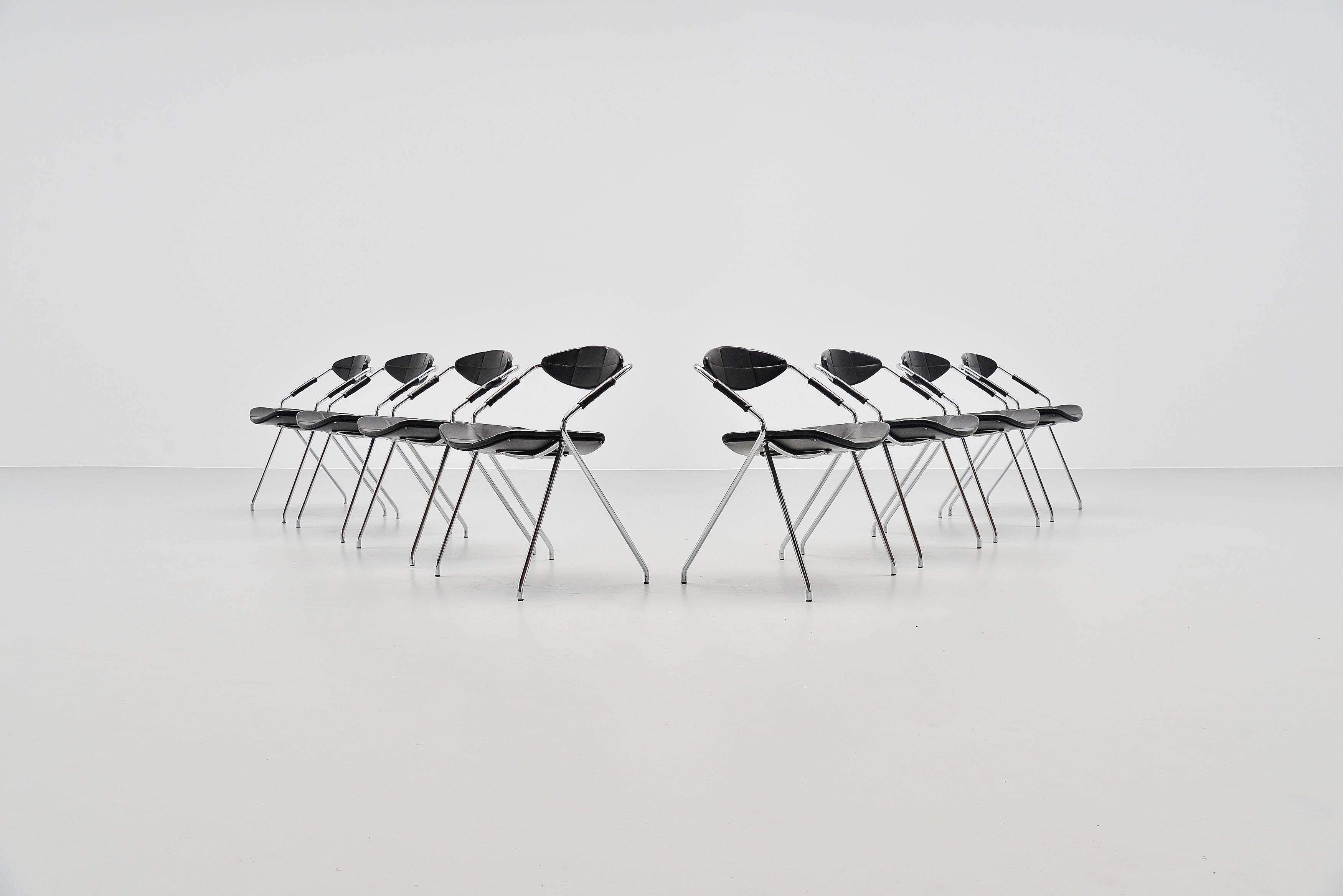 French Gilbert Steiner Rugby Ellipse Chairs, France, 1962