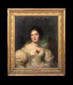 Portrait Of Lady Sophia Wood (1795-1835), 19th Century  by Gilbert Stuart Newton