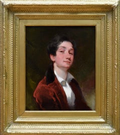 Aristocratic Georgian Boy - Late 18th Century Portrait Oil Painting