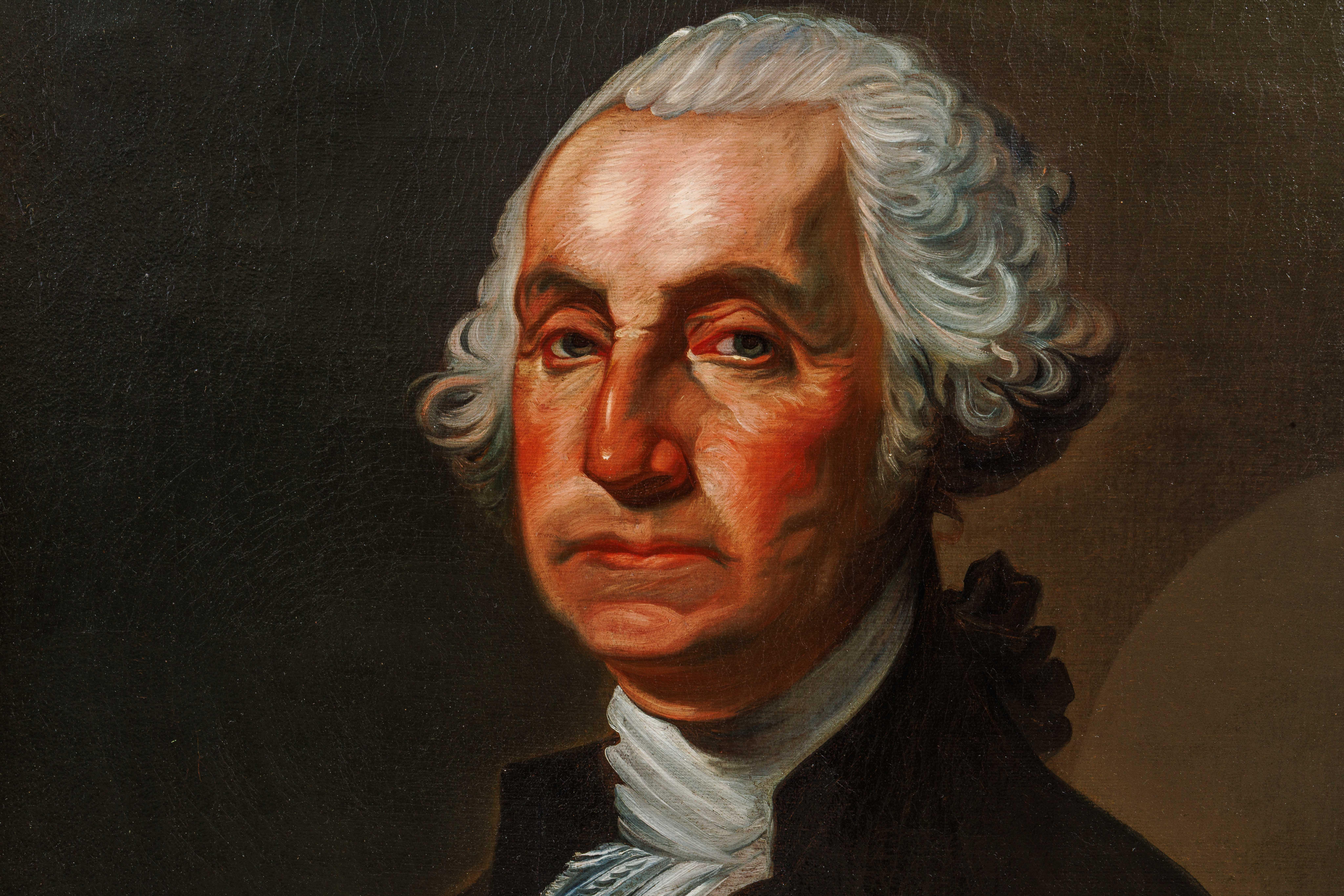 George Washington, Un Retrato Magistral del Círculo de Gilbert Stuart C. 1820 en venta 4