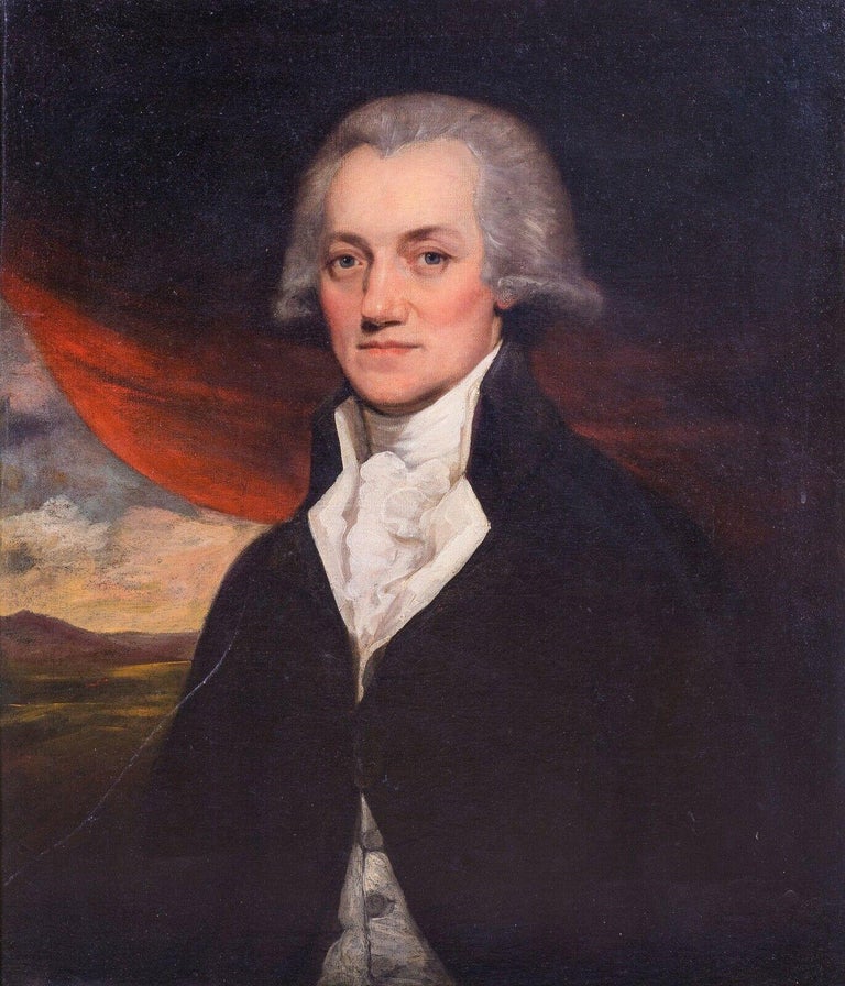 Portrait Of A Gentleman, 18th Century - American School - Painting by Gilbert Stuart