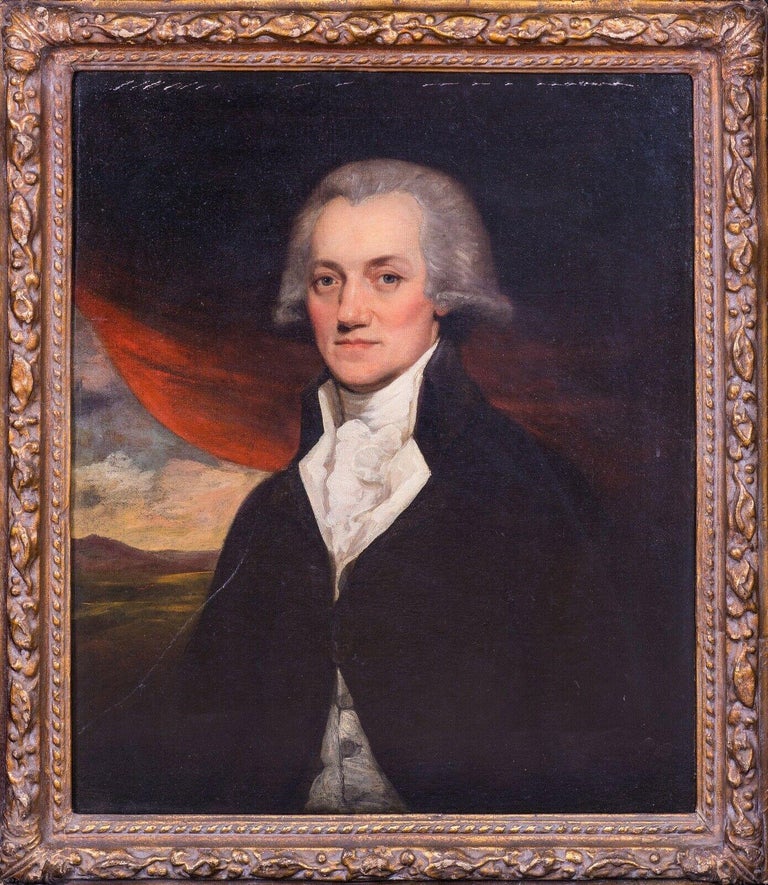 Gilbert Stuart Portrait Painting - Portrait Of A Gentleman, 18th Century - American School