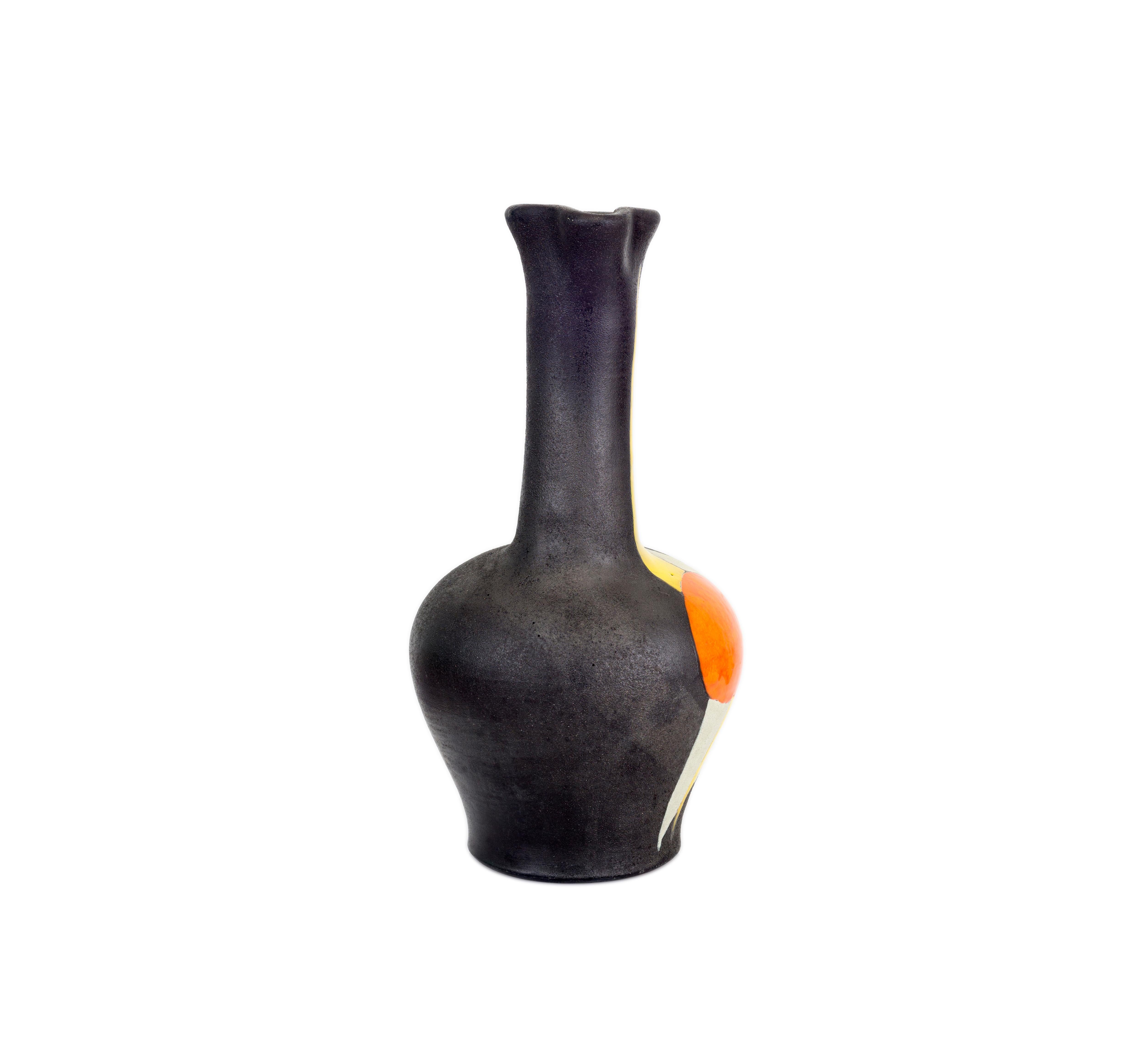 French Gilbert Valentin, Ceramic Vase, France, 1950s For Sale